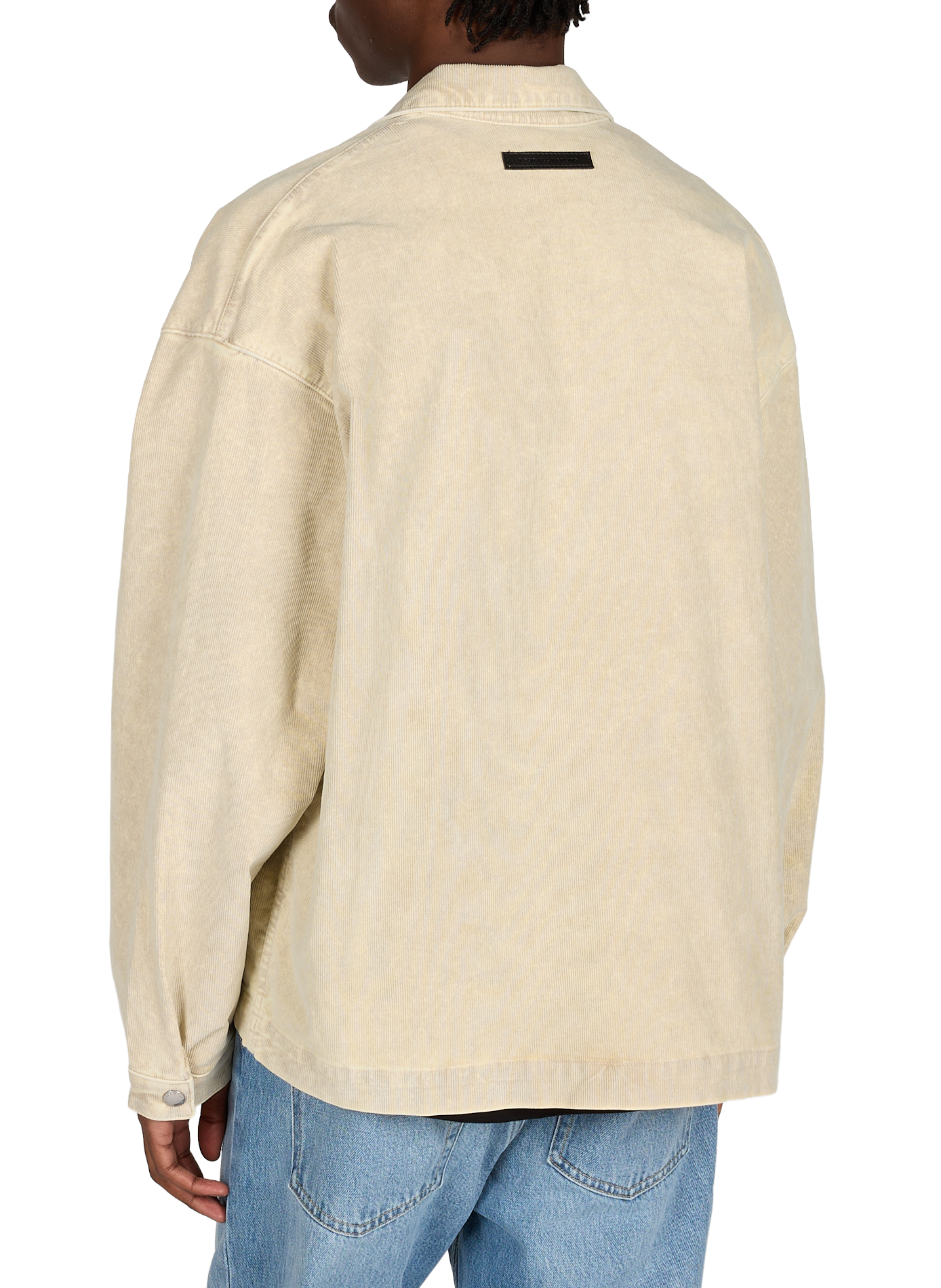 Straight corduroy shirt in mixed cotton 7 FOR ALL MANKIND Beige