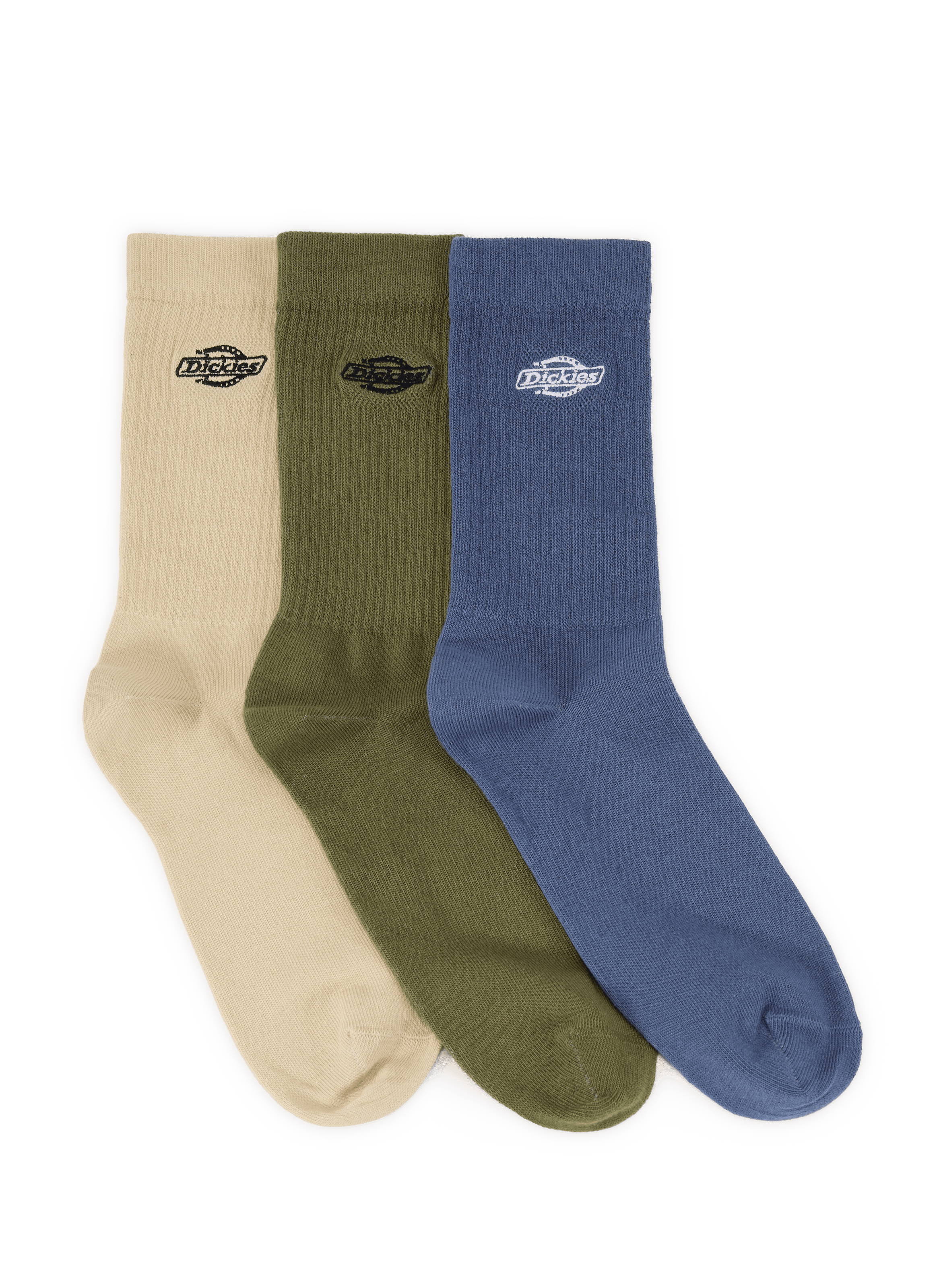 Chaussettes hautes unies à logo DICKIES Vert
