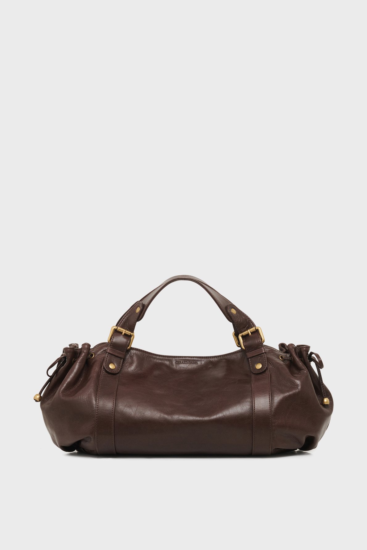 Sac à main en cuir effet froissé - 24h GERARD DAREL Marron