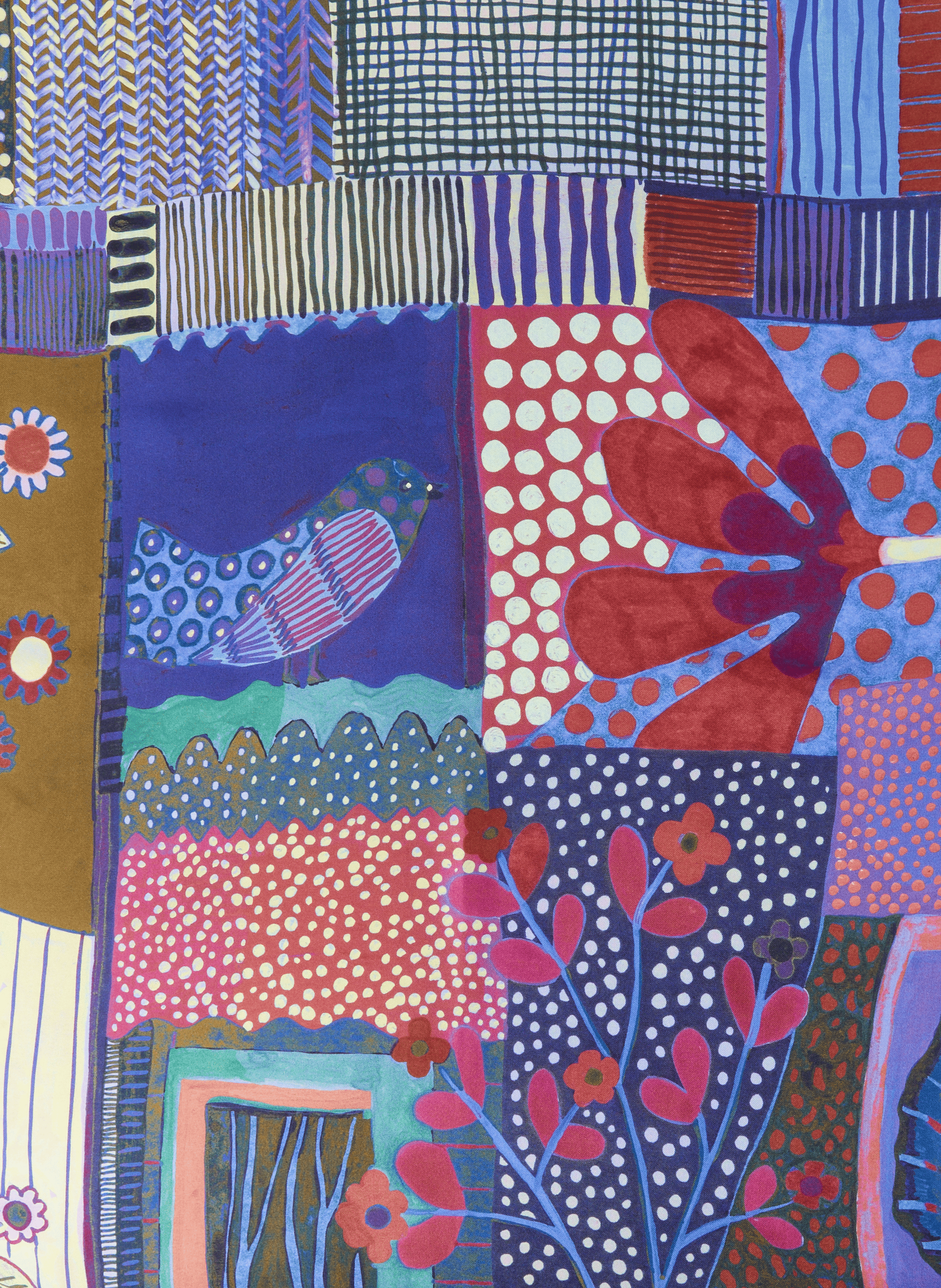 Printed silk scarf AU PRINTEMPS PARIS Multicolour