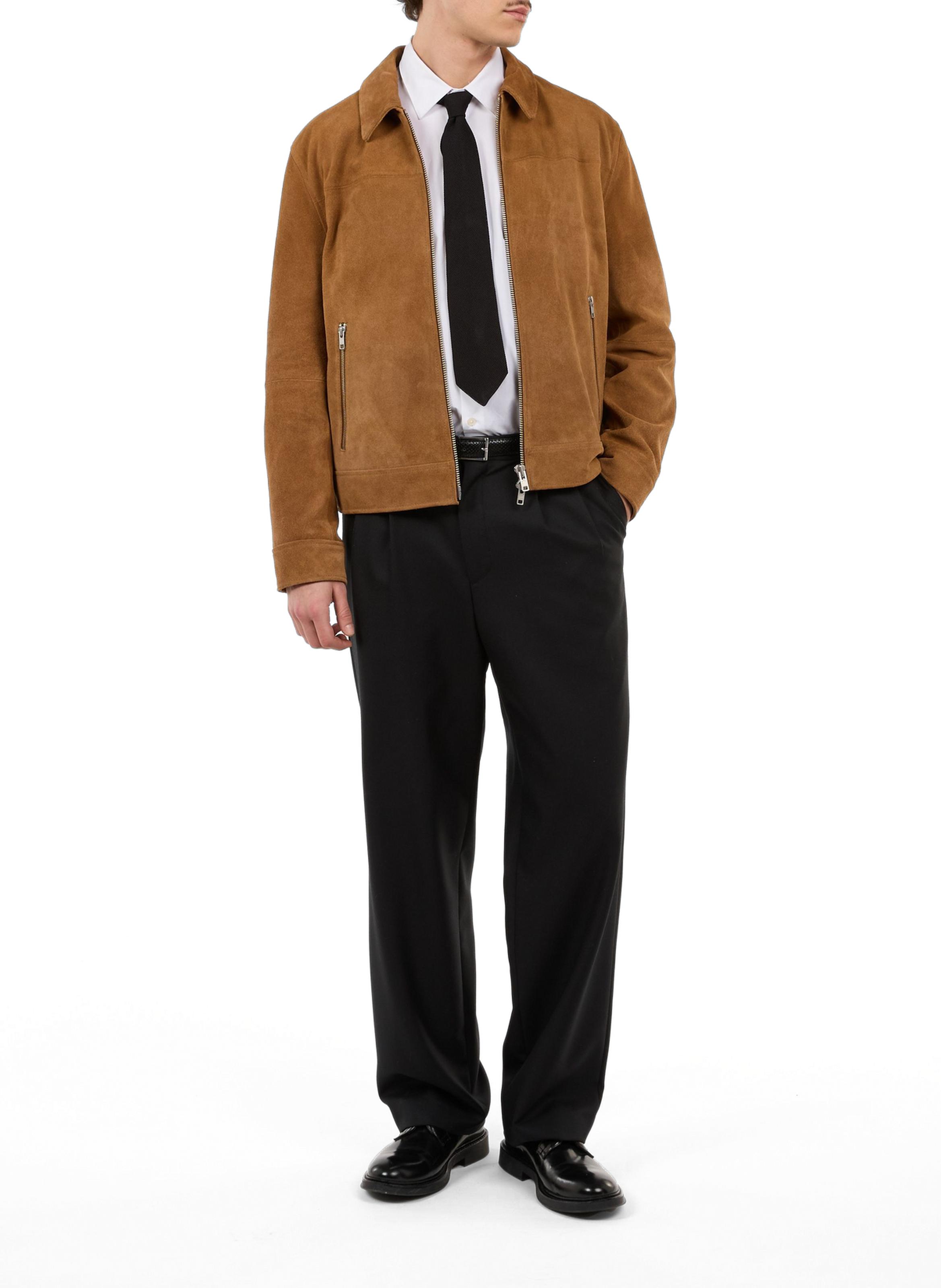 Classic collar suede jacket SAISON 1865 Brown