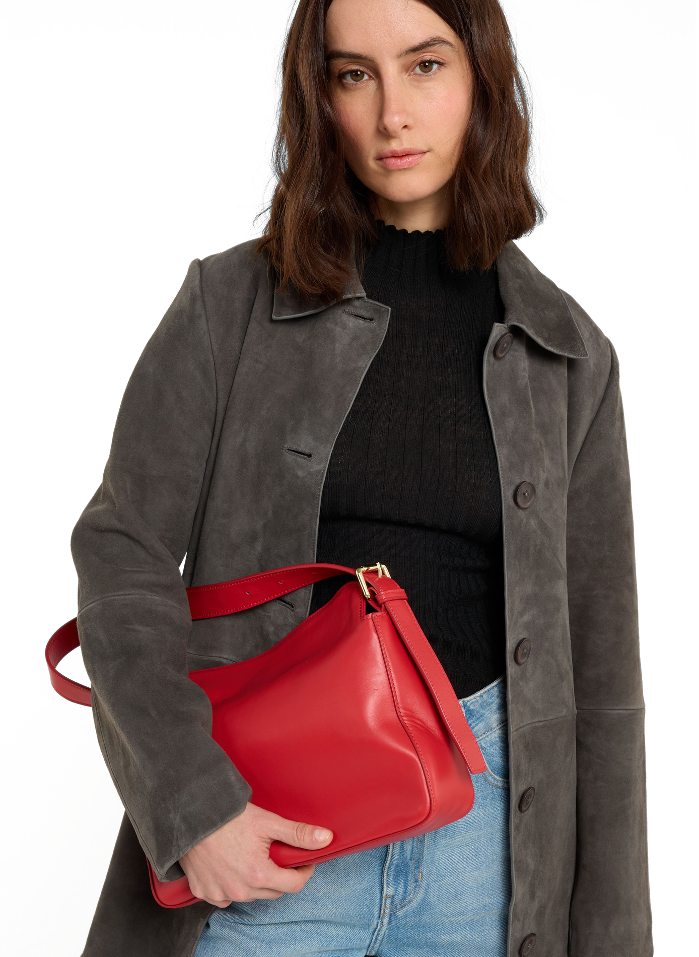 Sac à main Hope en cuir de veau SAISON 1865 Rouge