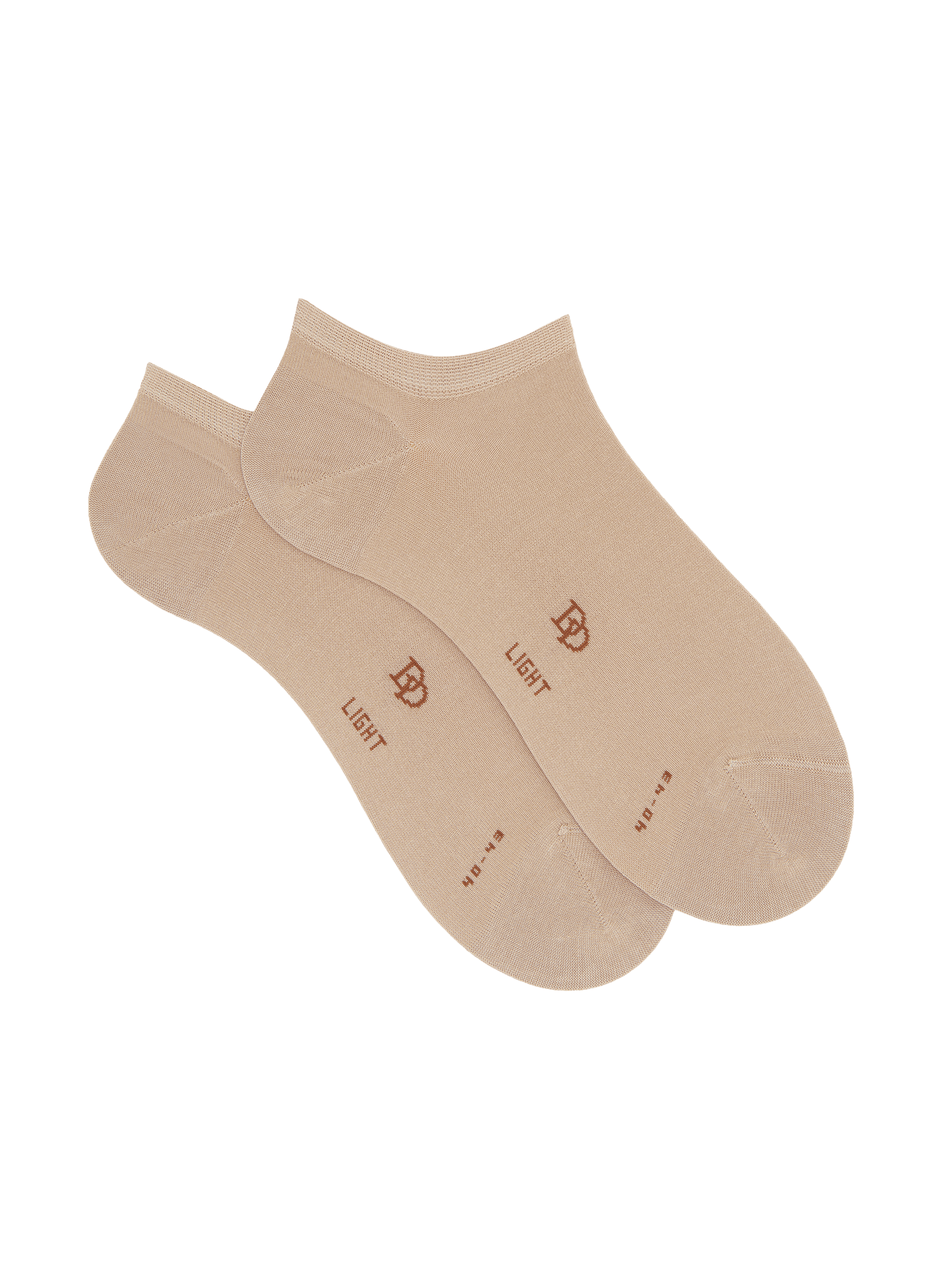 Chaussettes basses en coton  Beige