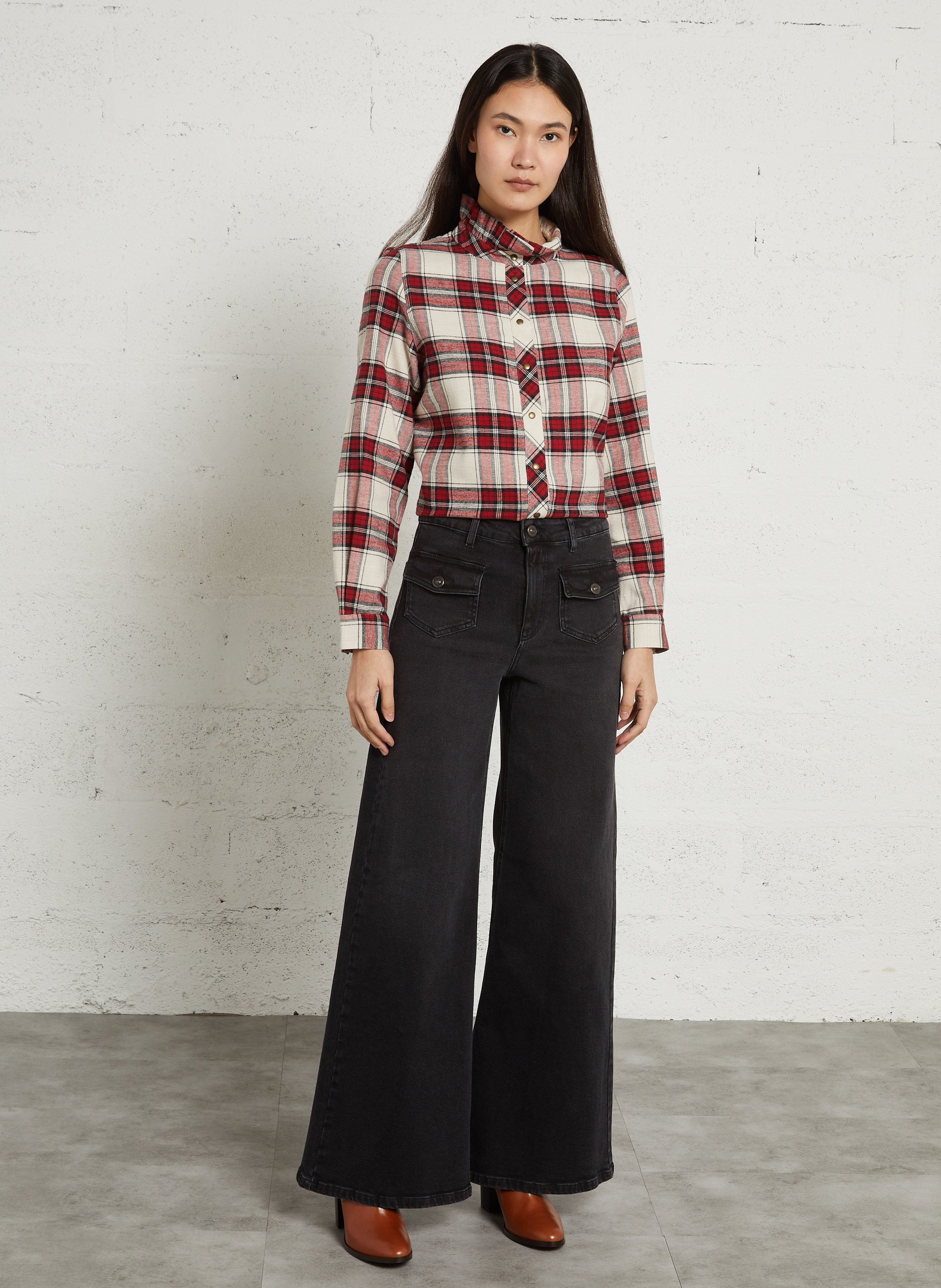 Bottes en cuir vanessa MAISON 123 Beige