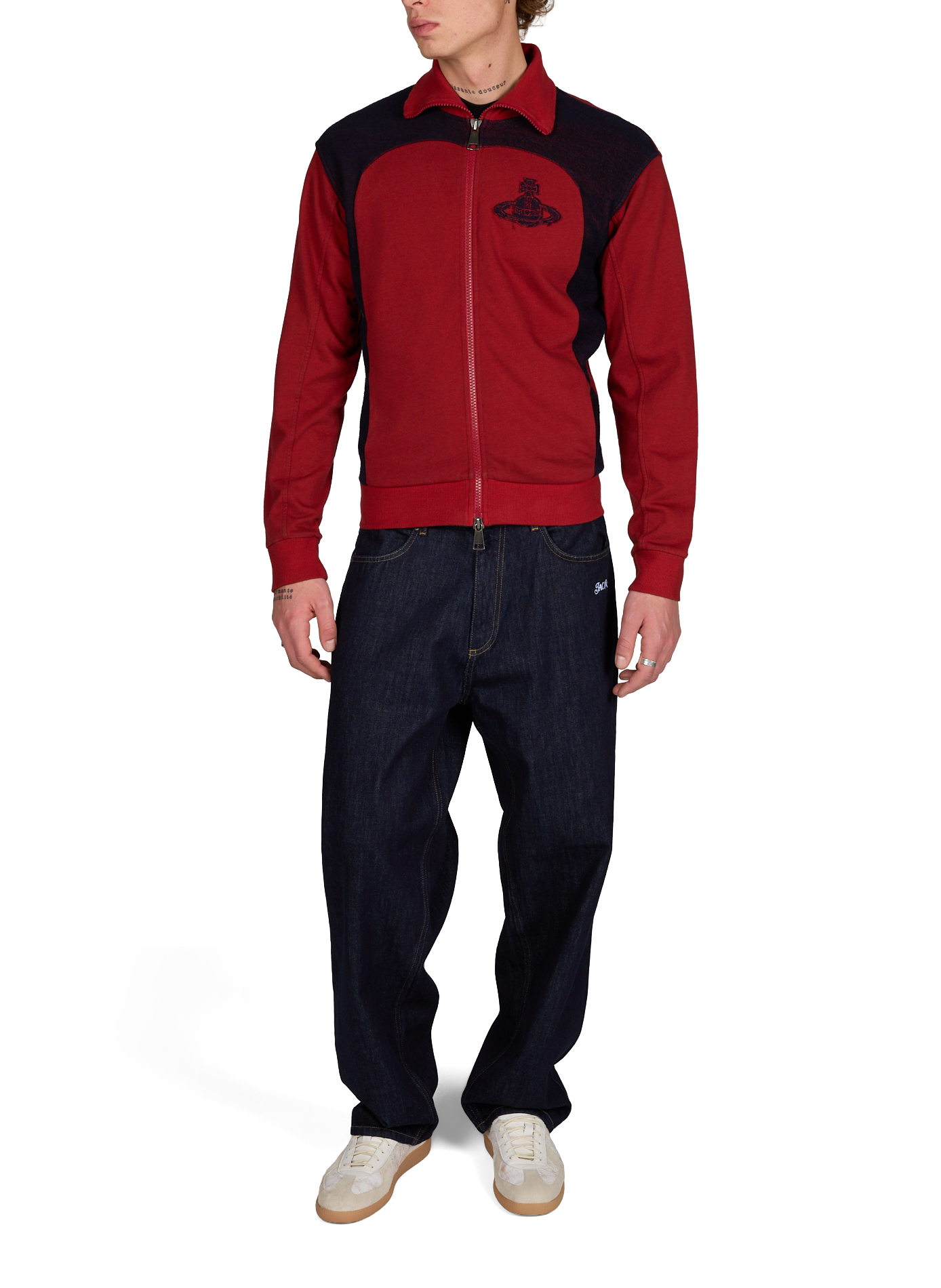 Cotton Alien Sweatshirt VIVIENNE WESTWOOD Red