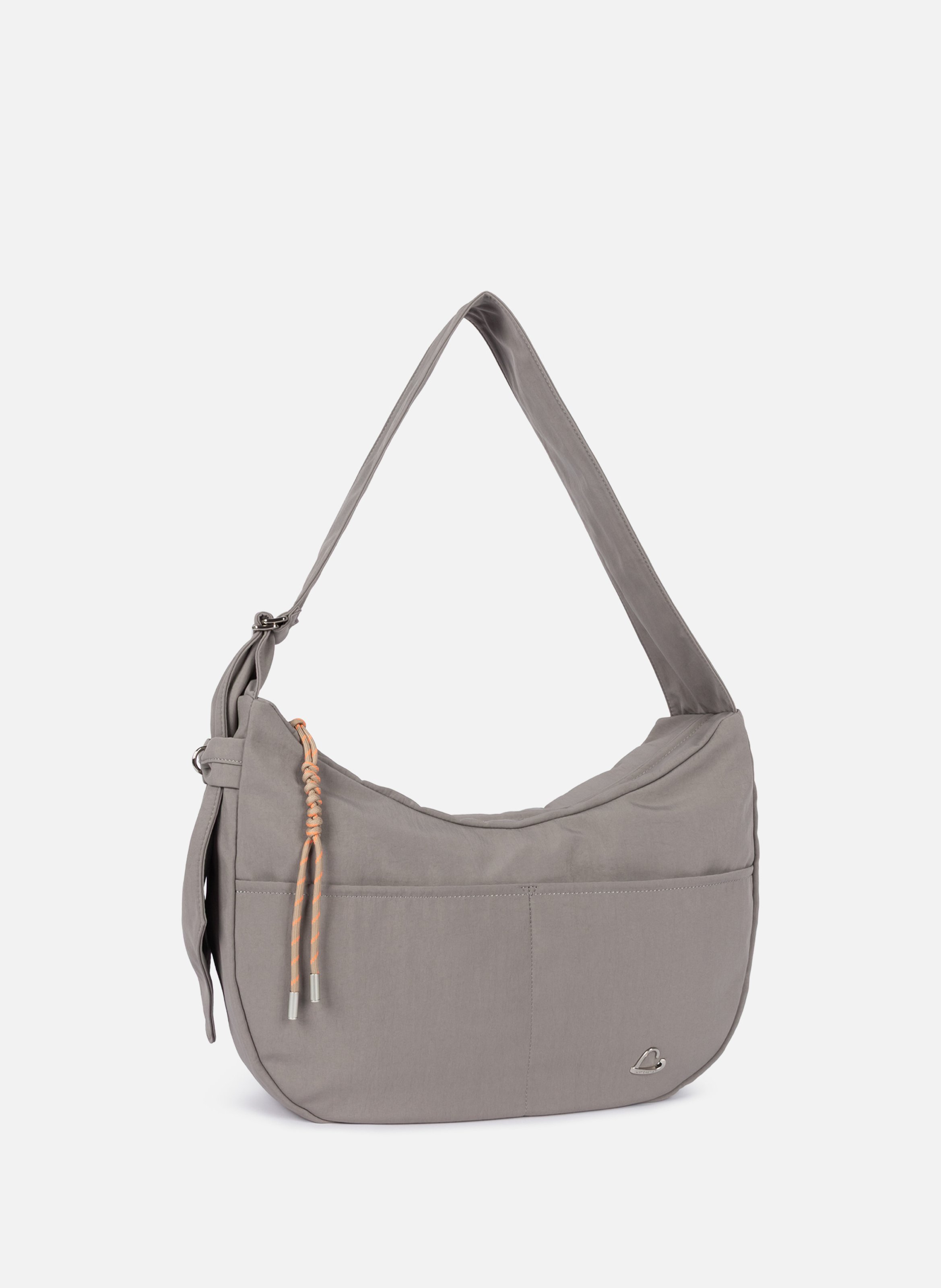 Très grand sac besace - basic love LANCASTER Gris