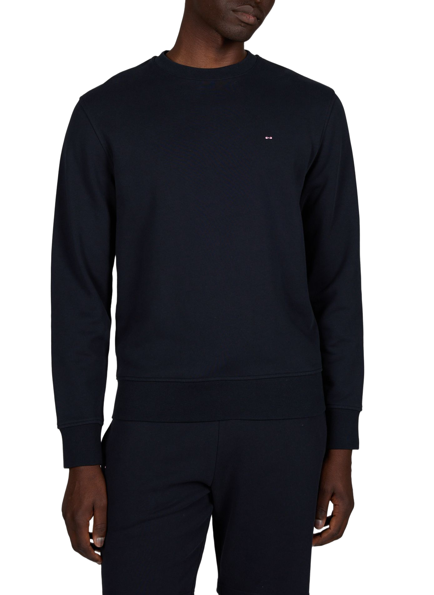 Round neck cotton sweatshirt EDEN PARK Blue