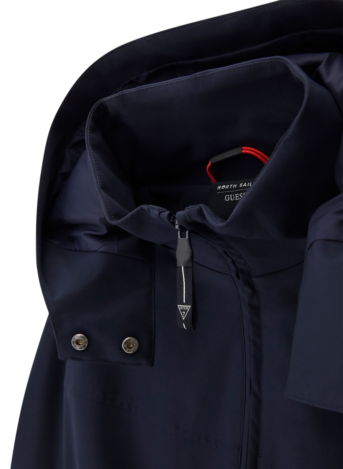 Parka with high collar and removable hood GUESS Blue