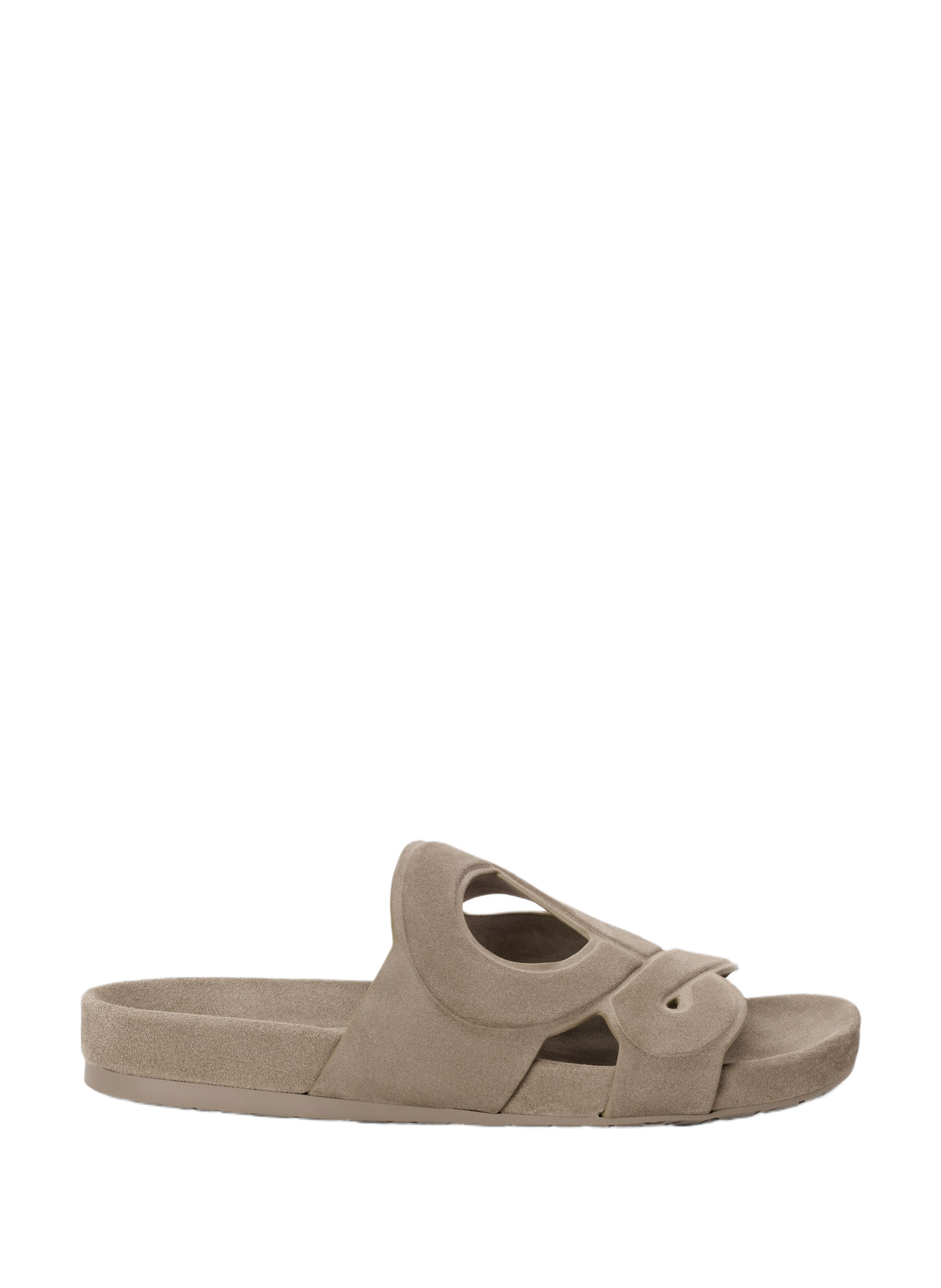 Monogram velvet leather mules Ease LOEWE Grey