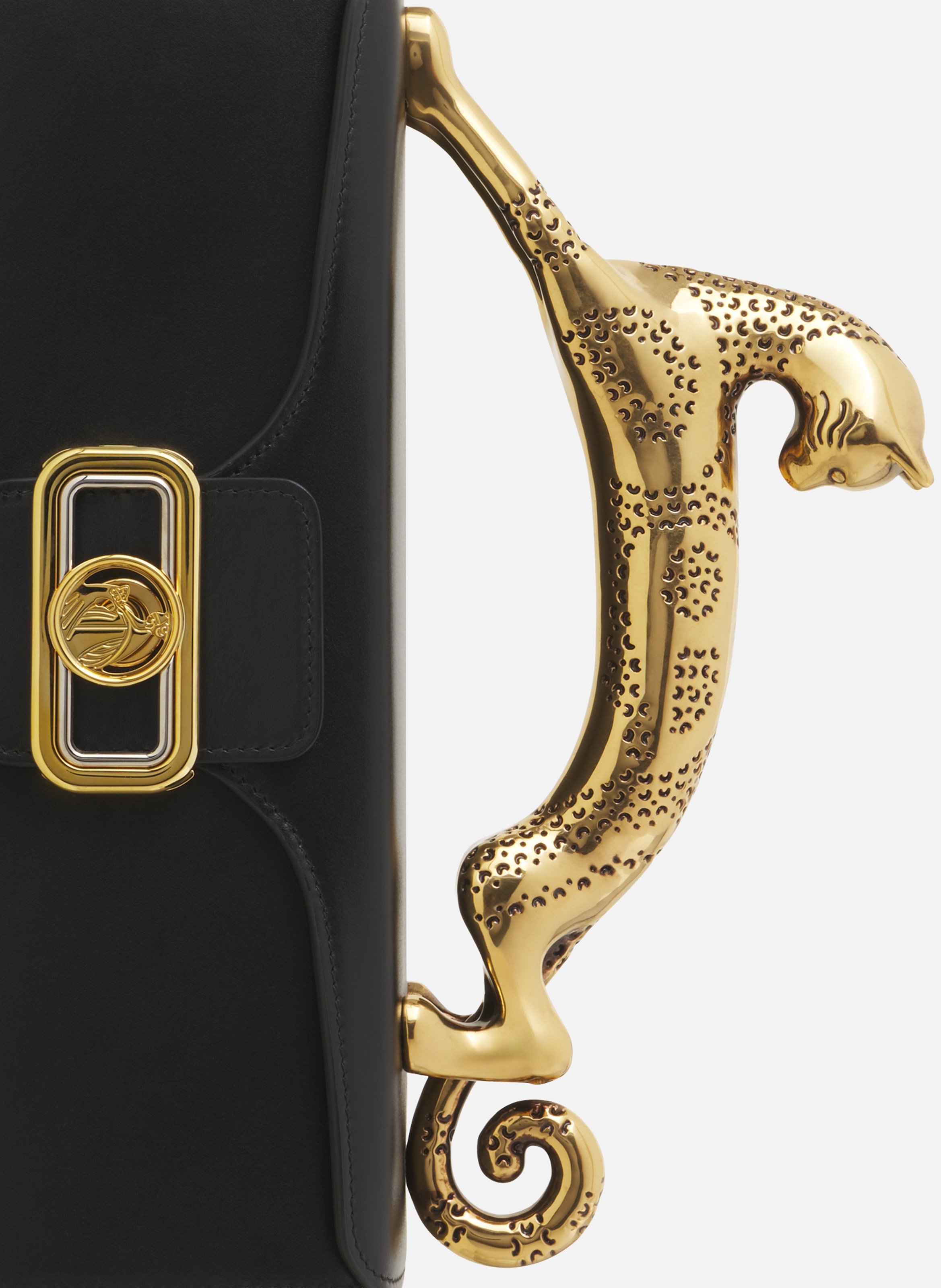 Sac pencil cat en cuir LANVIN Noir