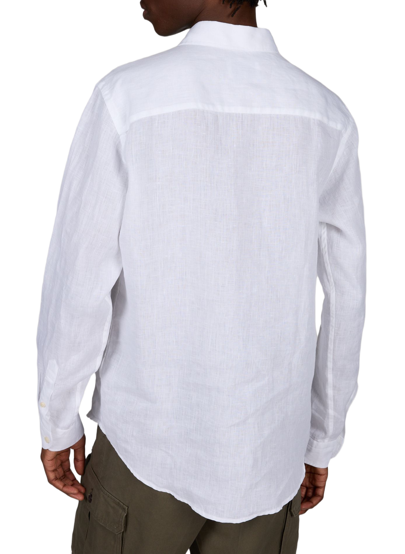 Solid classic linen shirt ETON White