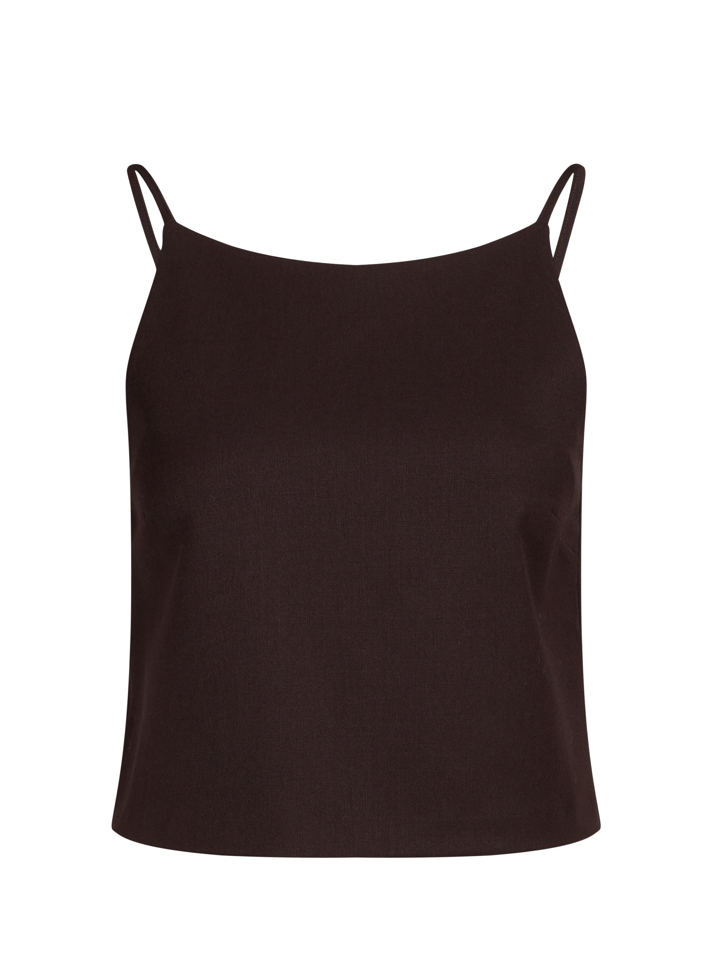 Sleeveless wool blend AFI top SAISON 1865 Brown