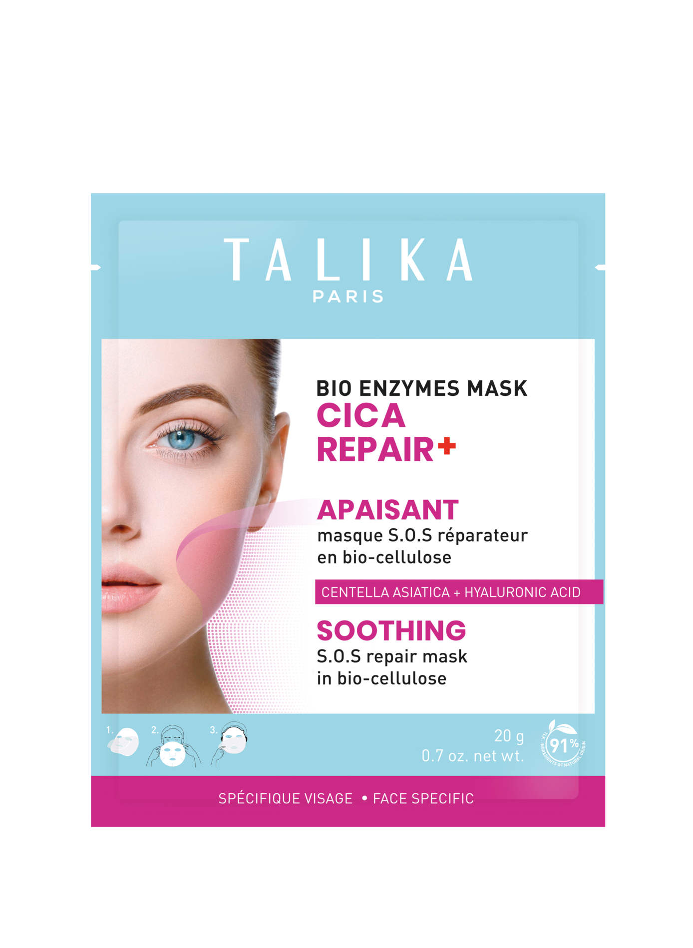 Coreen Bio Enzymes Mask Cica Repair - Masque réparateur à effet pansement TALIKA No color