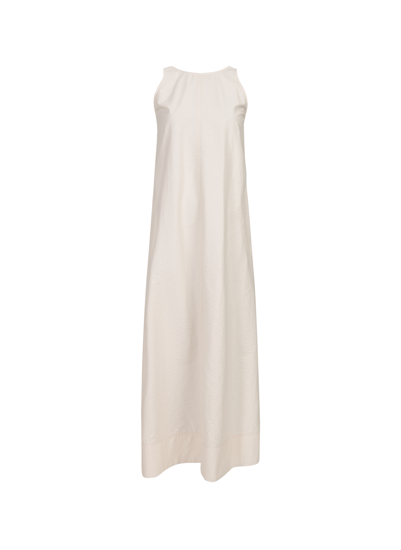 Round neck midi dress  Eggnog
