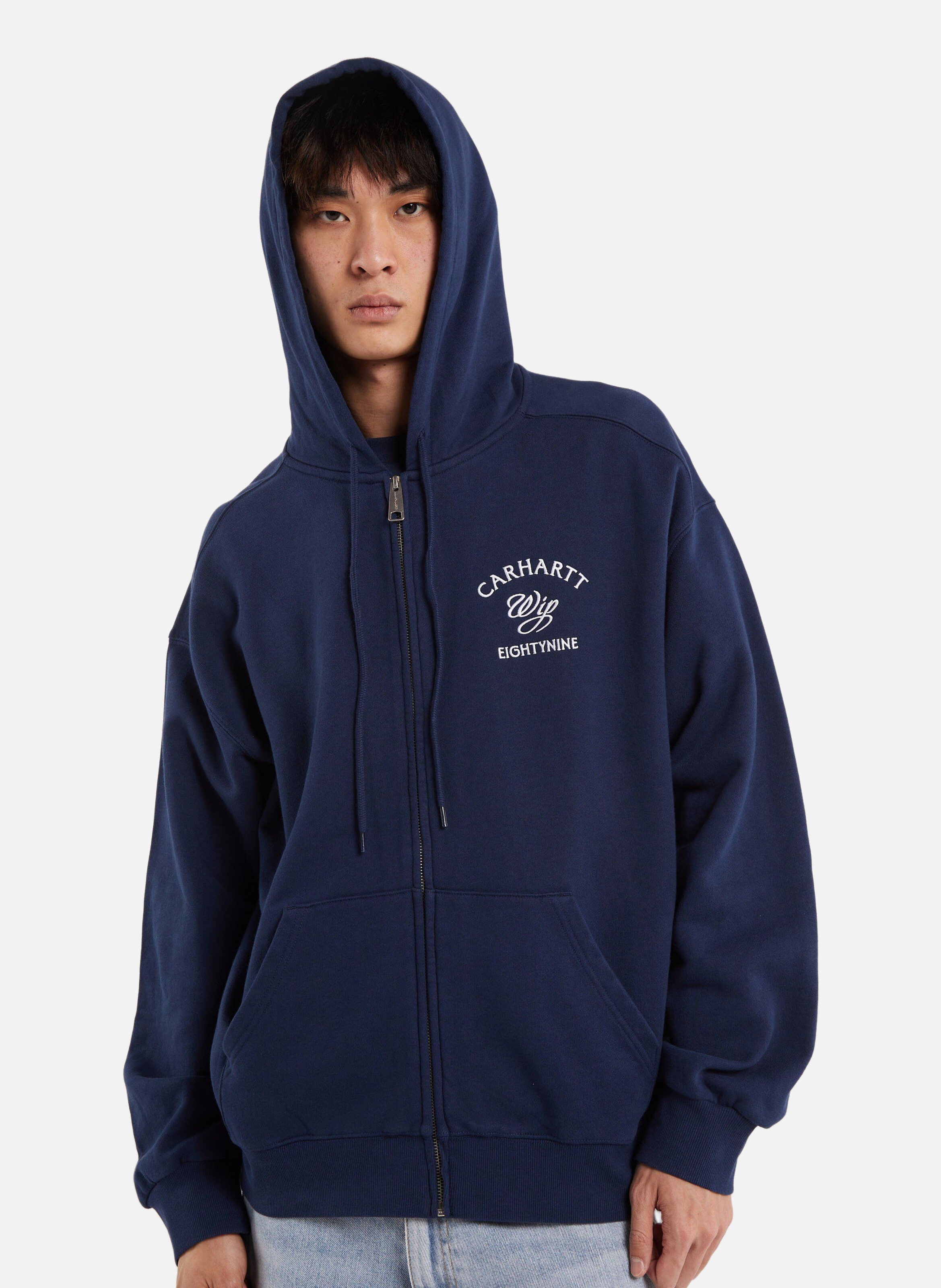 Hoodie zippé hooded eightynine sweat jacket CARHARTT WIP Bleu