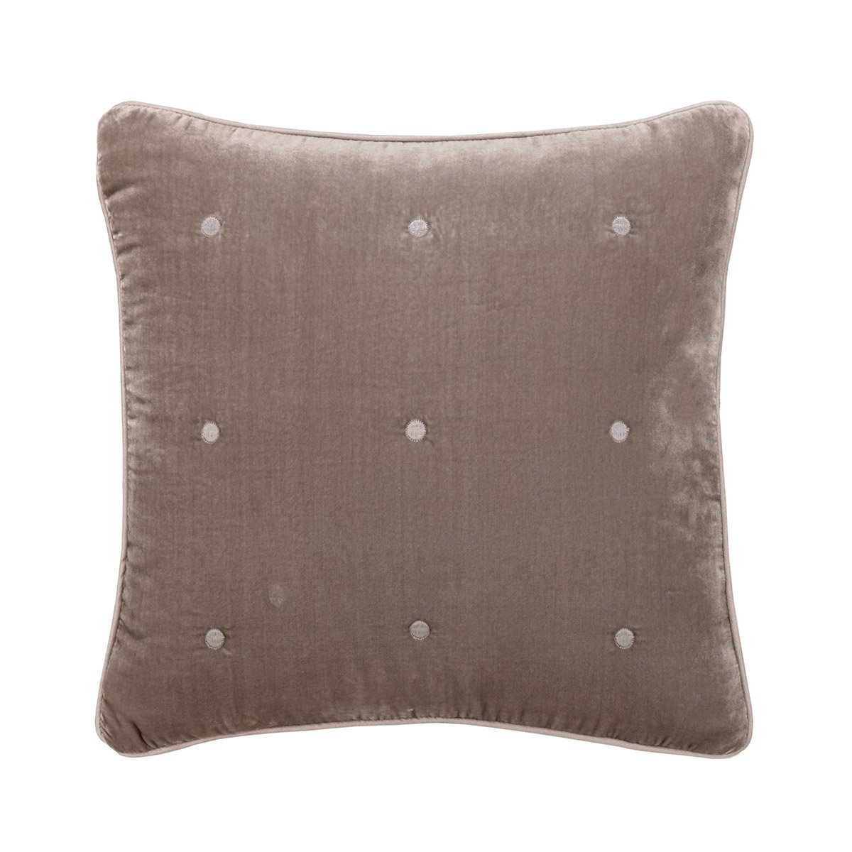 Housse de coussin en soie, cocon YVES DELORME Gris