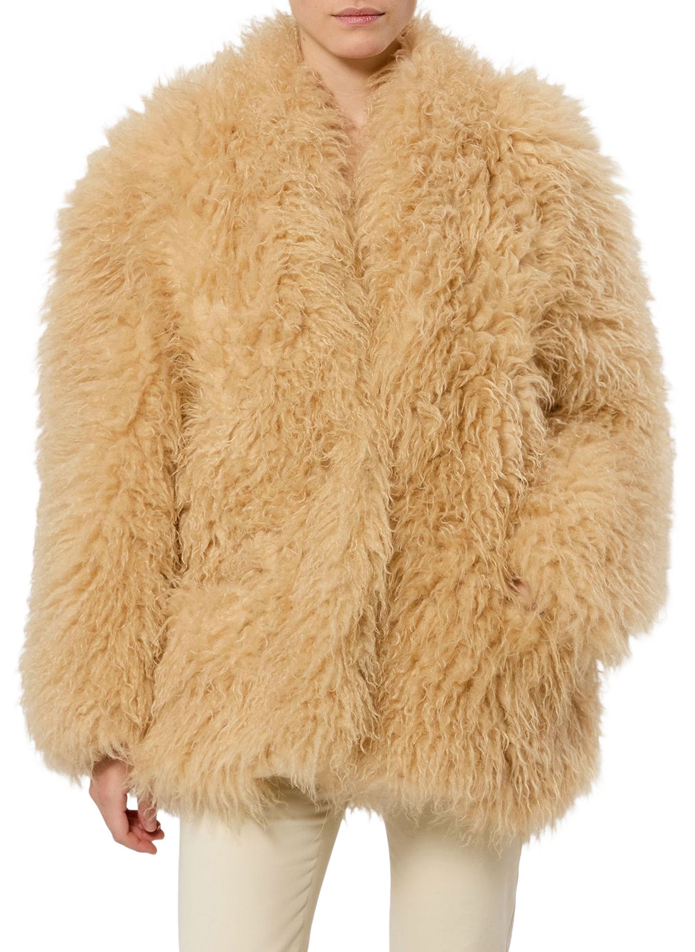 Pelzmantel von Mylae ISABEL MARANT Gelb