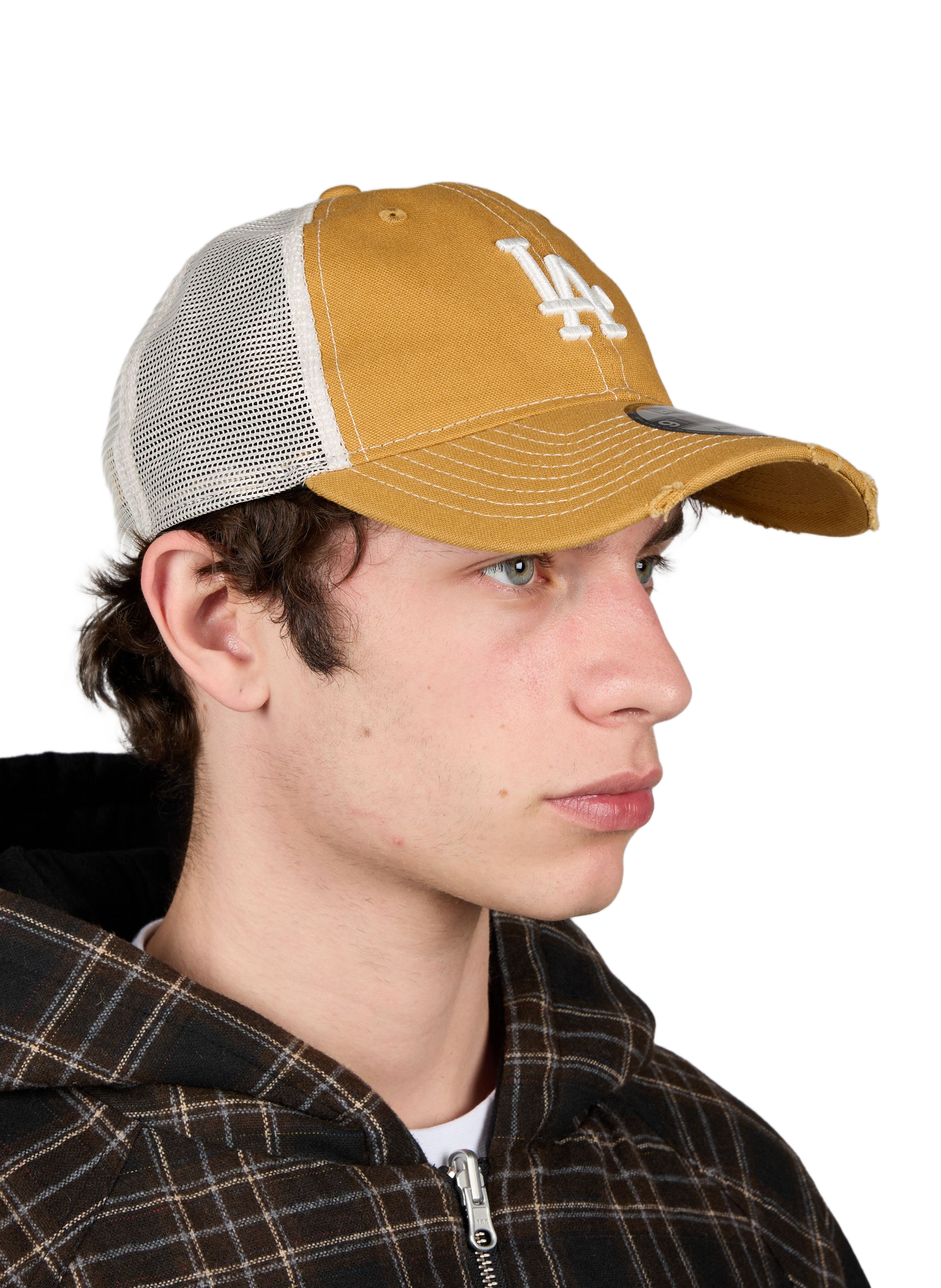 Casquette bi-matière à logo en coton NEW ERA Jaune