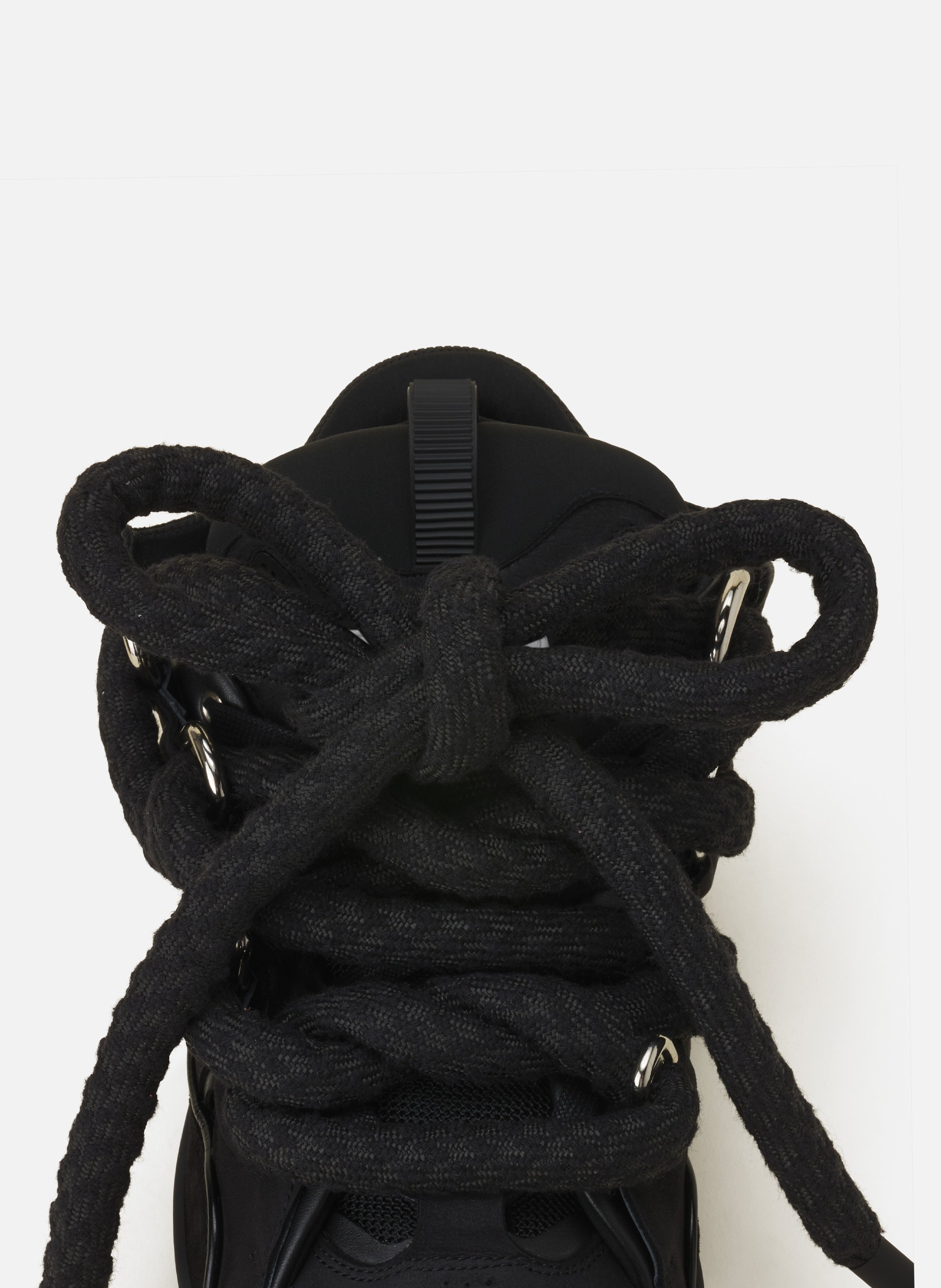 Sneakers curb snake en cuir LANVIN Noir
