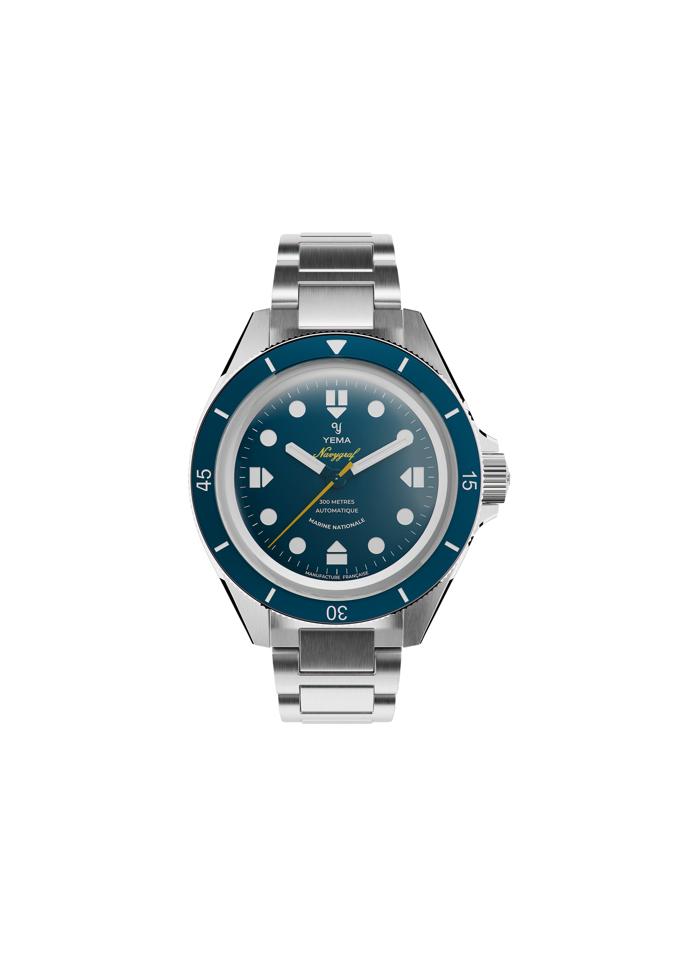 Automatisch horloge Navygraf Marine Nationale CMM.10 in roestvrij staal YEMA Blauw