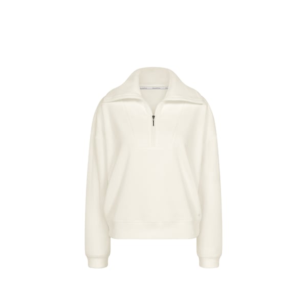 Sweat ample col zippé uni Sweat ample col zippé uni