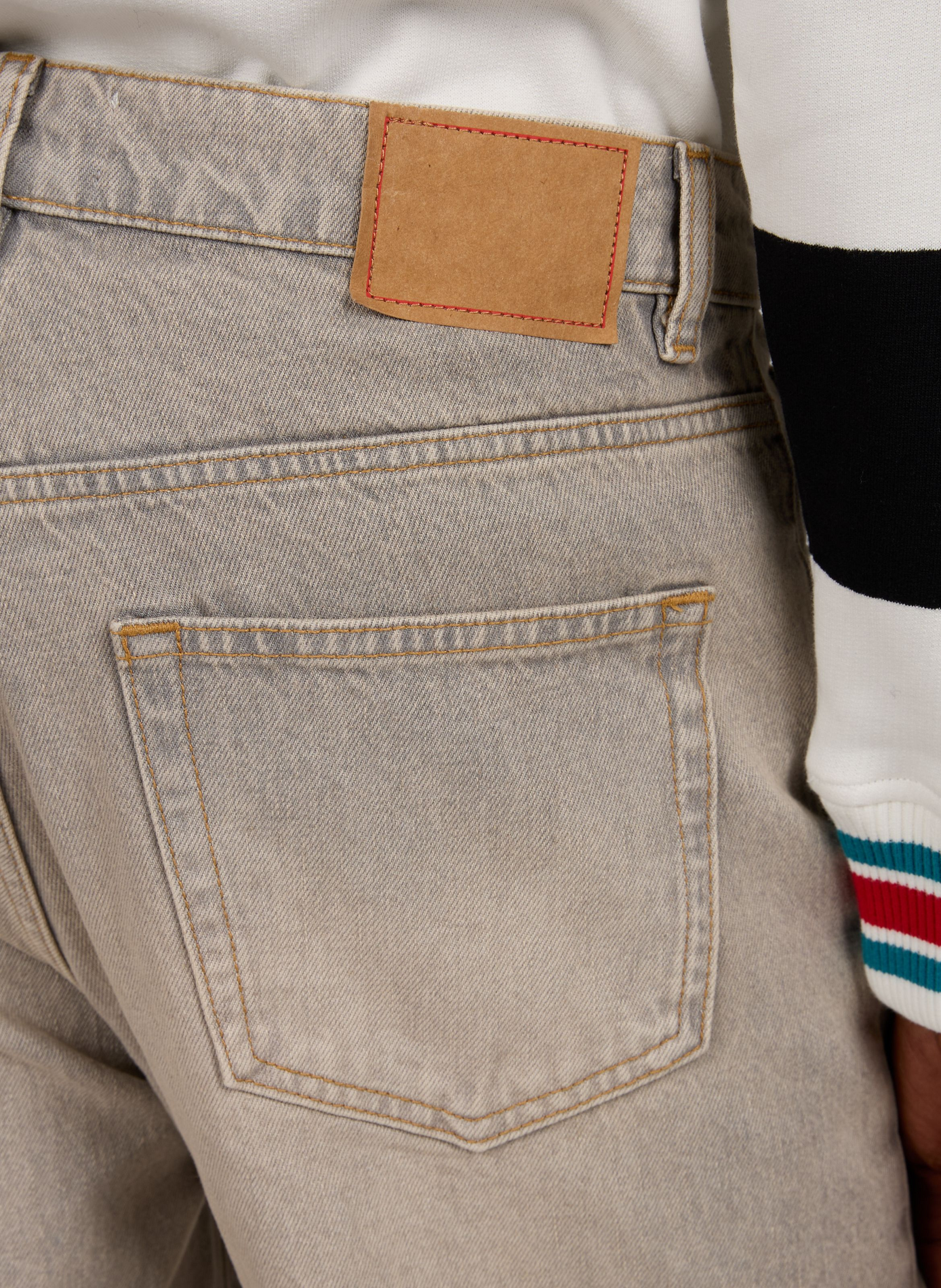 Relaxed straight-leg cotton jeans JEANERICA DENIM Blue
