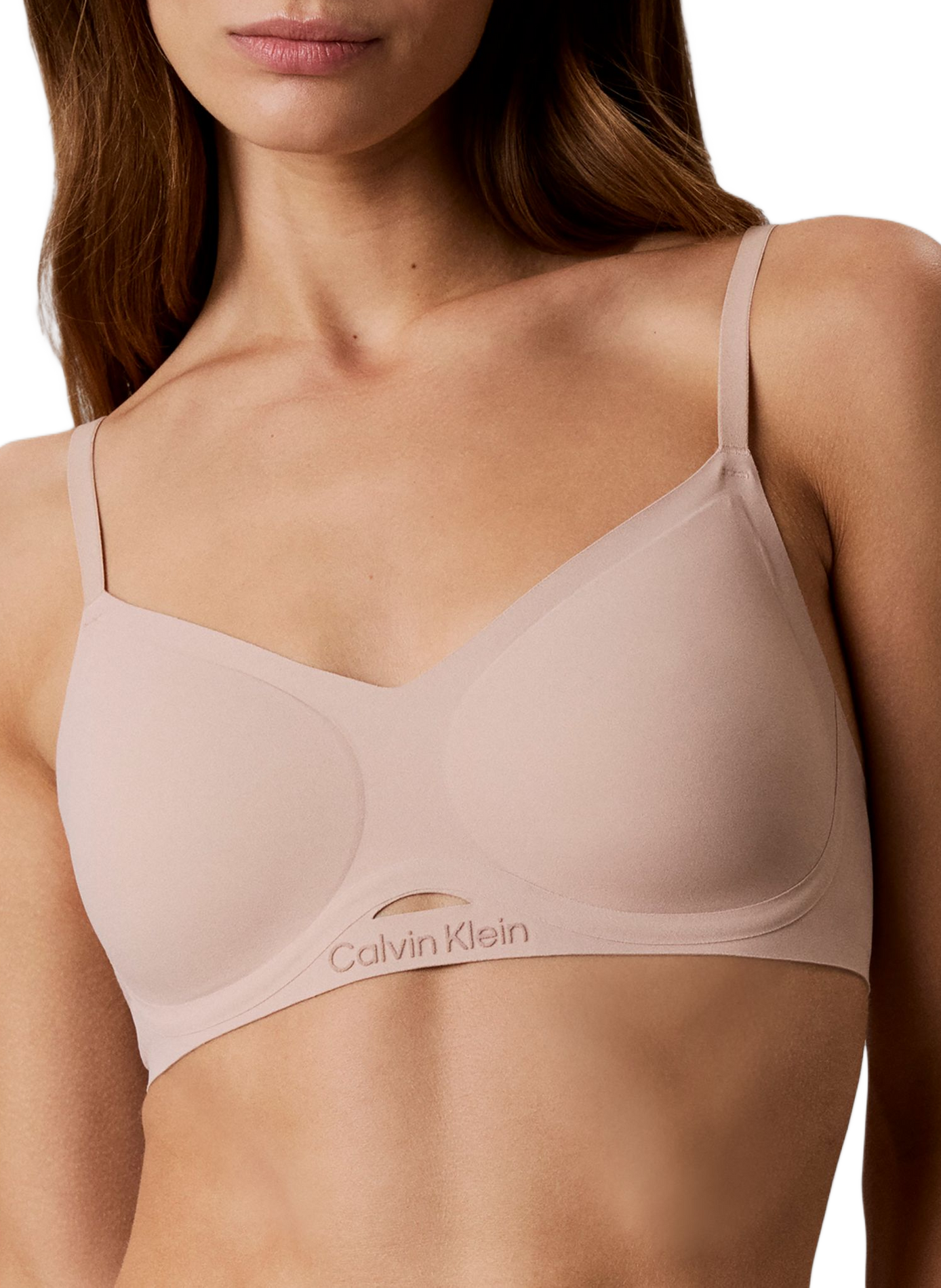 Soutien-gorge à bretelles uni CALVIN KLEIN Beige