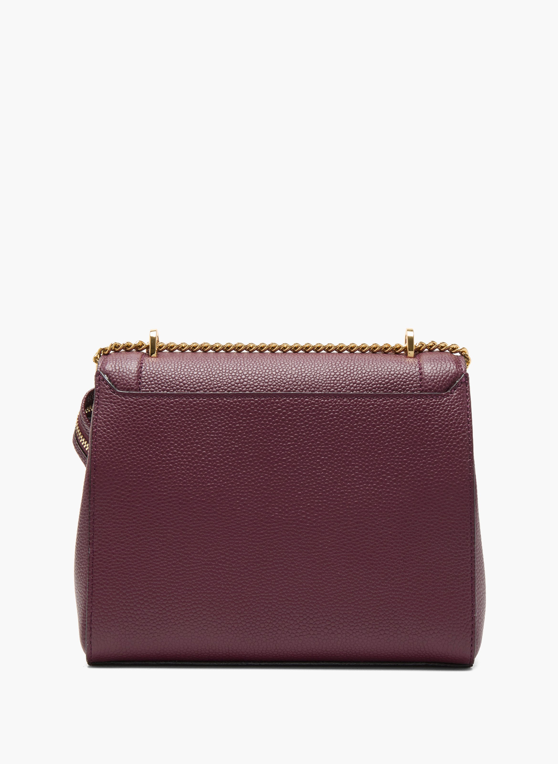 Sac à rabat m en cuir de vachette grainé et lisse, sangle réglable en cuir et chaîne, détails métallisés. LANCEL Multicolore