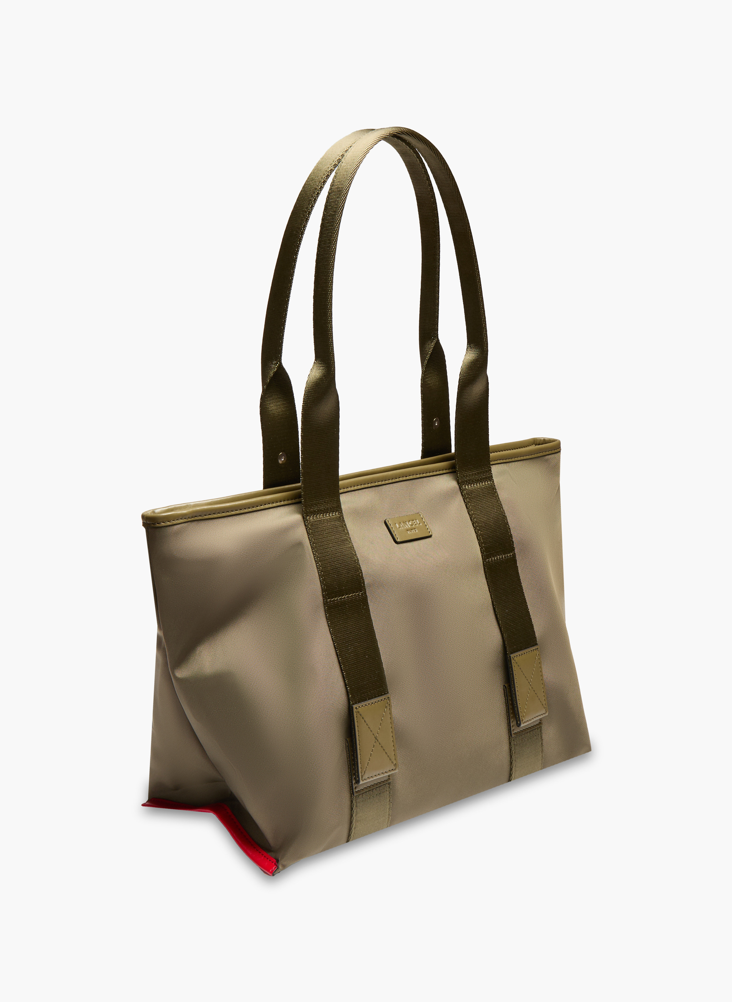 Sac cabas zippé m mistral rollable de lancel en nylon LANCEL Vert