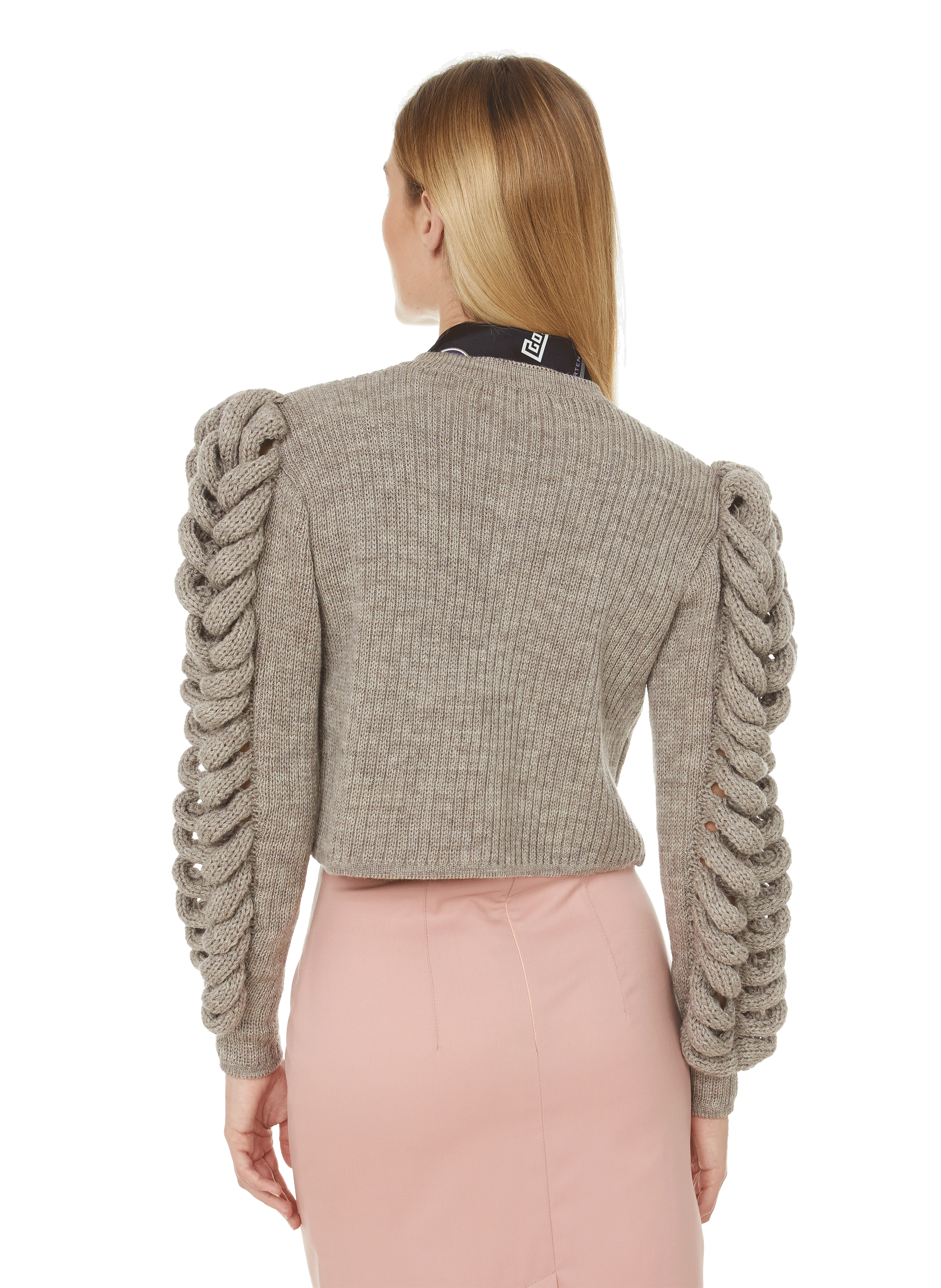 Mixed wool cardigan LIYA Grey