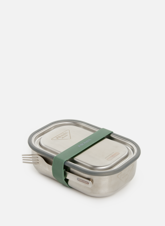 Sell Prada Stainless Steel Lunch Box Set - Silver