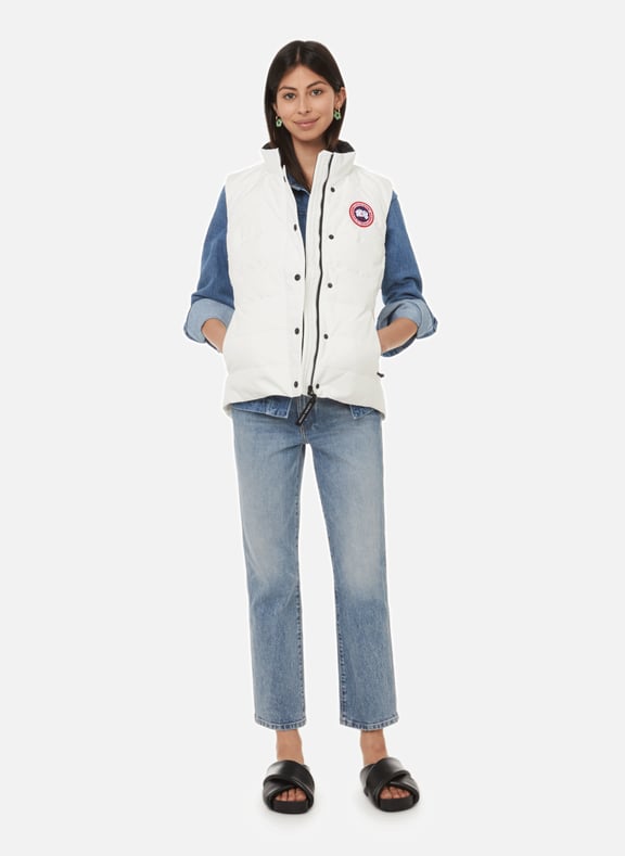 Canada goose sales vest womens white