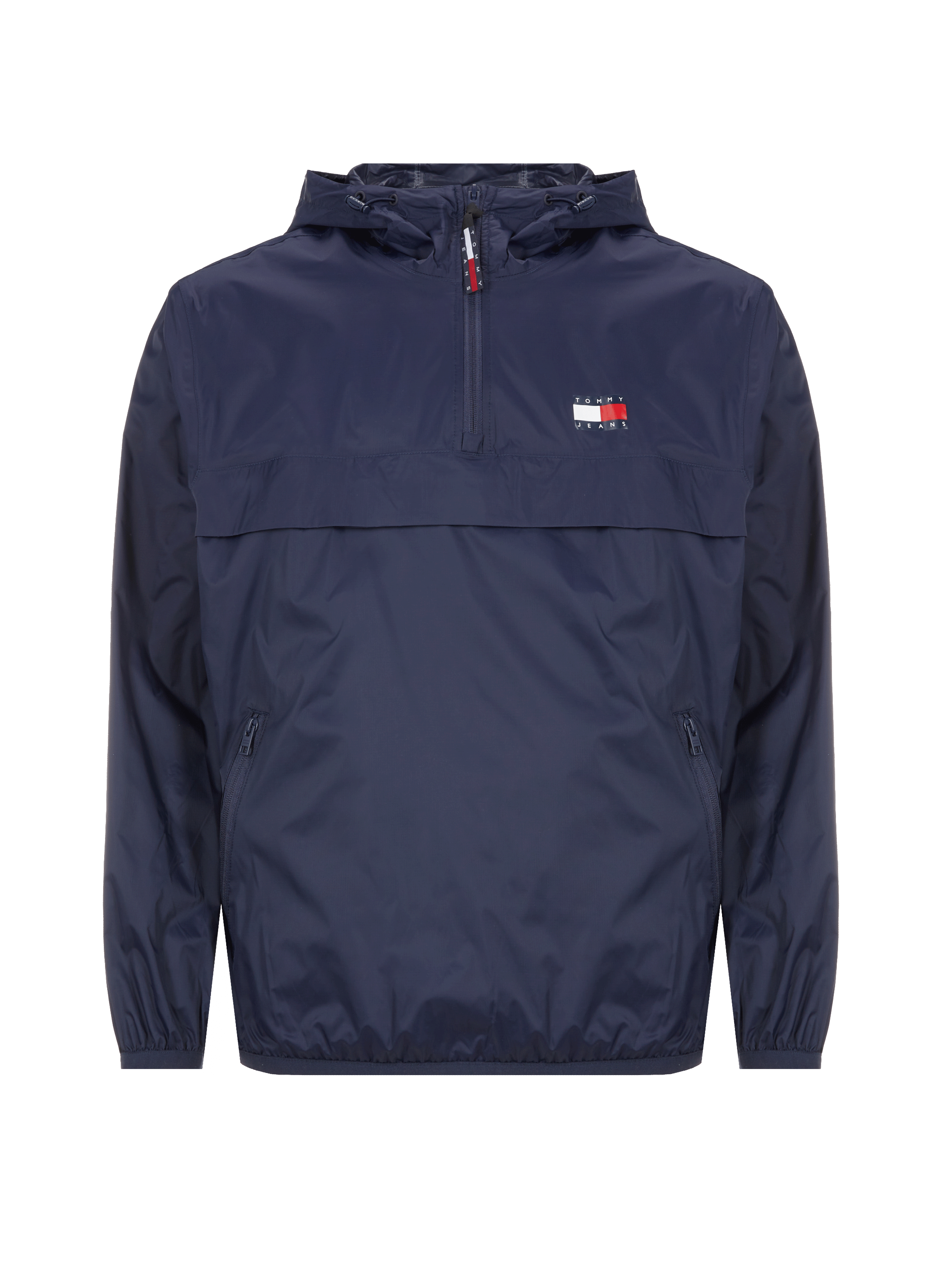 Veste coupe-vent à capuche en polyamide recyclée