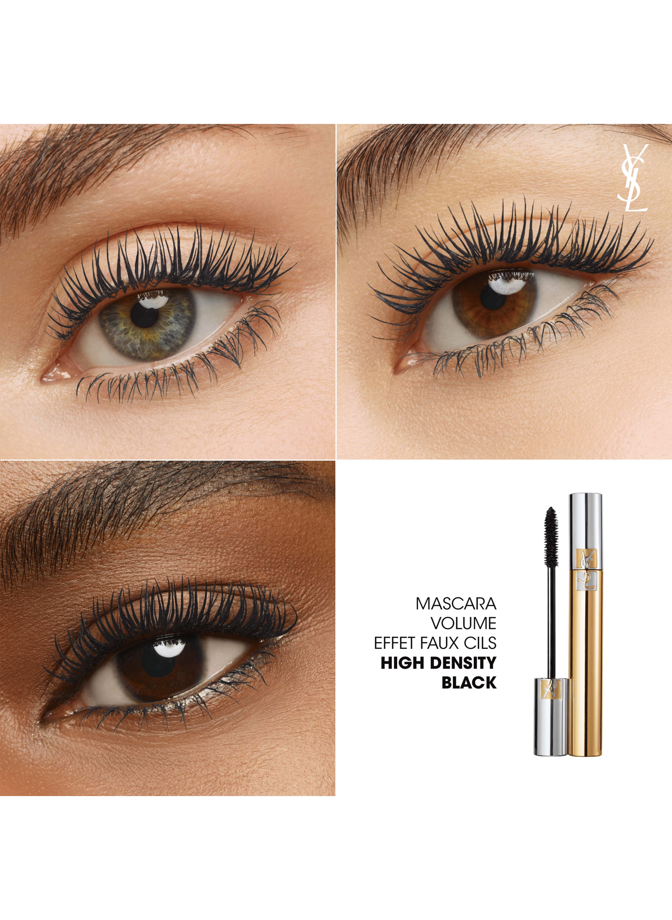 Mascaras Volume effet faux cils mascara volume indécent et longueur intense YVES SAINT LAURENT 01 noir haute densité