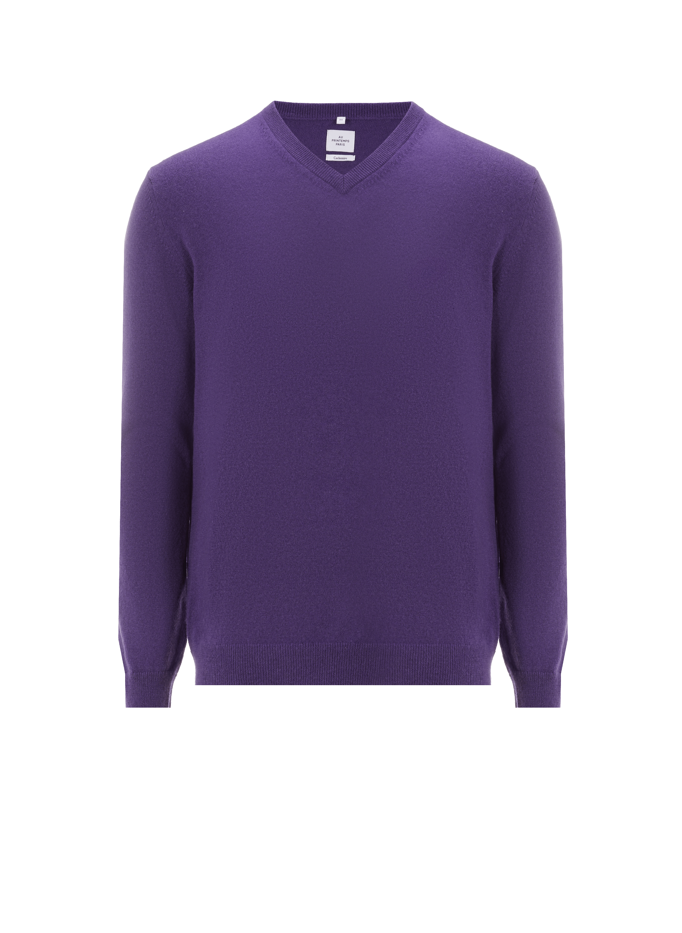 AU PRINTEMPS PARIS Pull en cachemire Violet