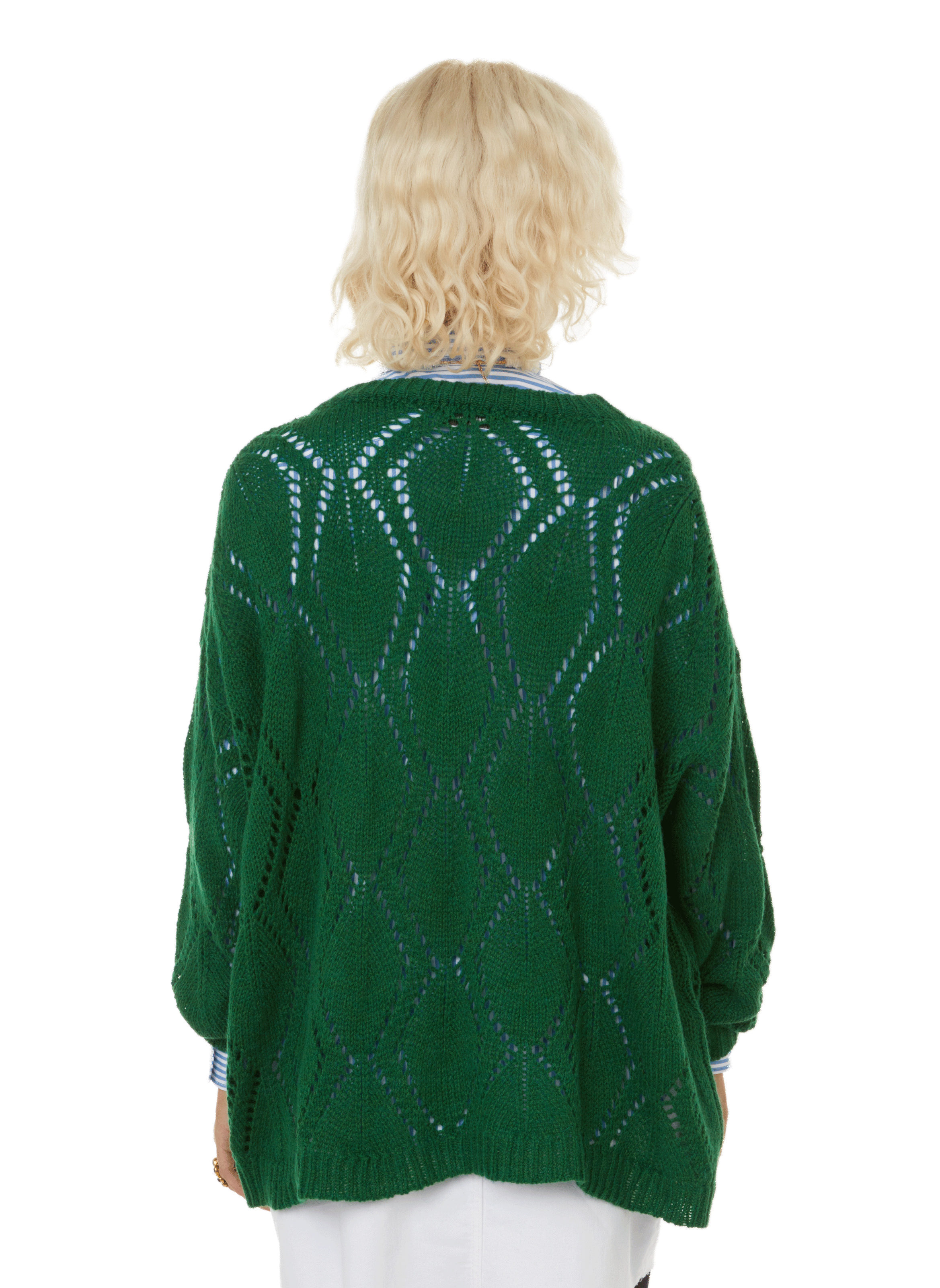 Pull Early en alpaga et laine mélangé ROSEANNA Vert