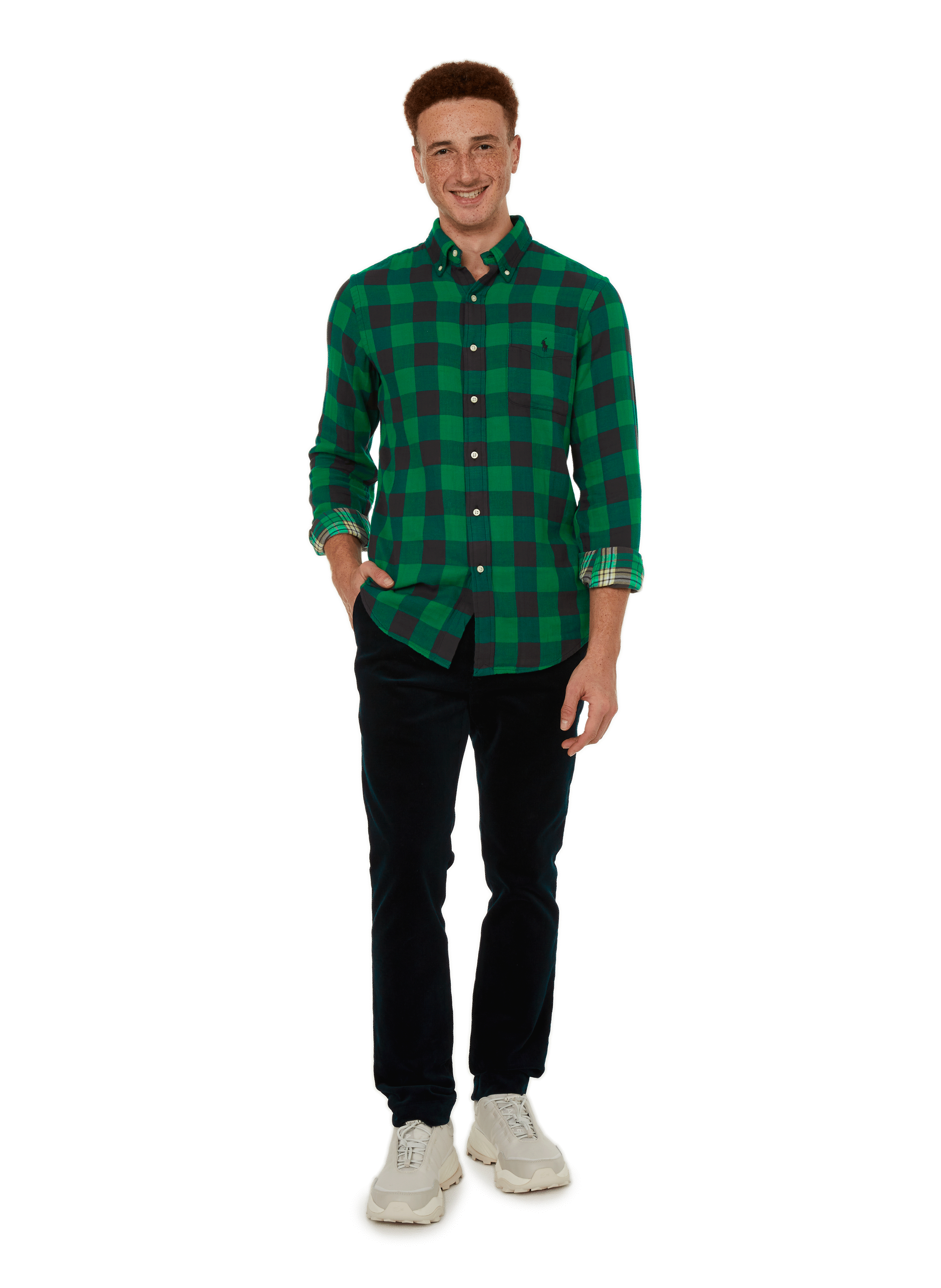 Cotton flannel check shirt POLO RALPH LAUREN Green