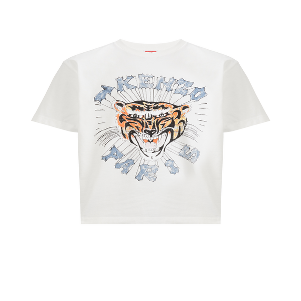Kenzo Printed Cotton T-shirt In White