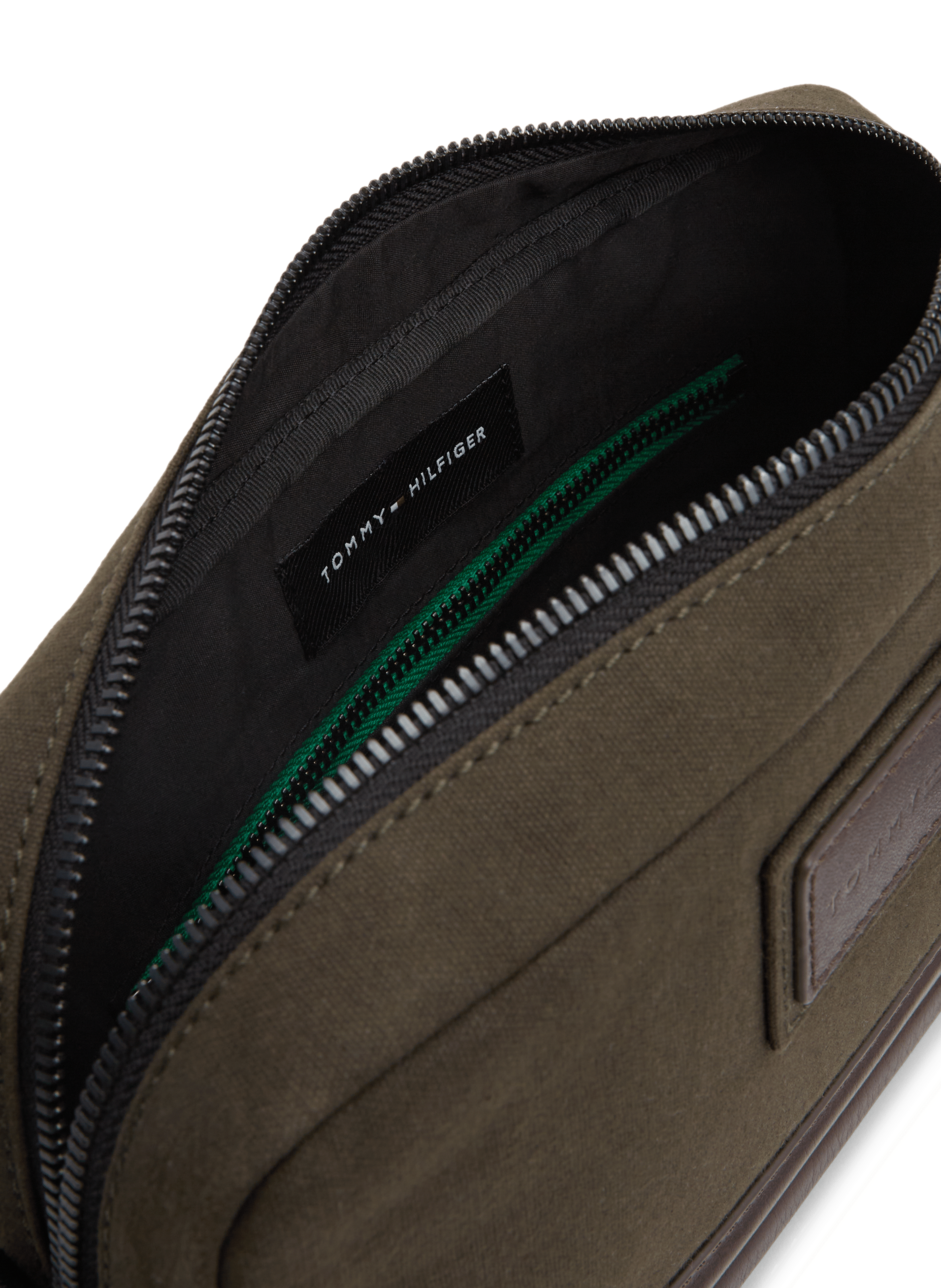 Sac à bandoulière en coton  TOMMY HILFIGER Vert