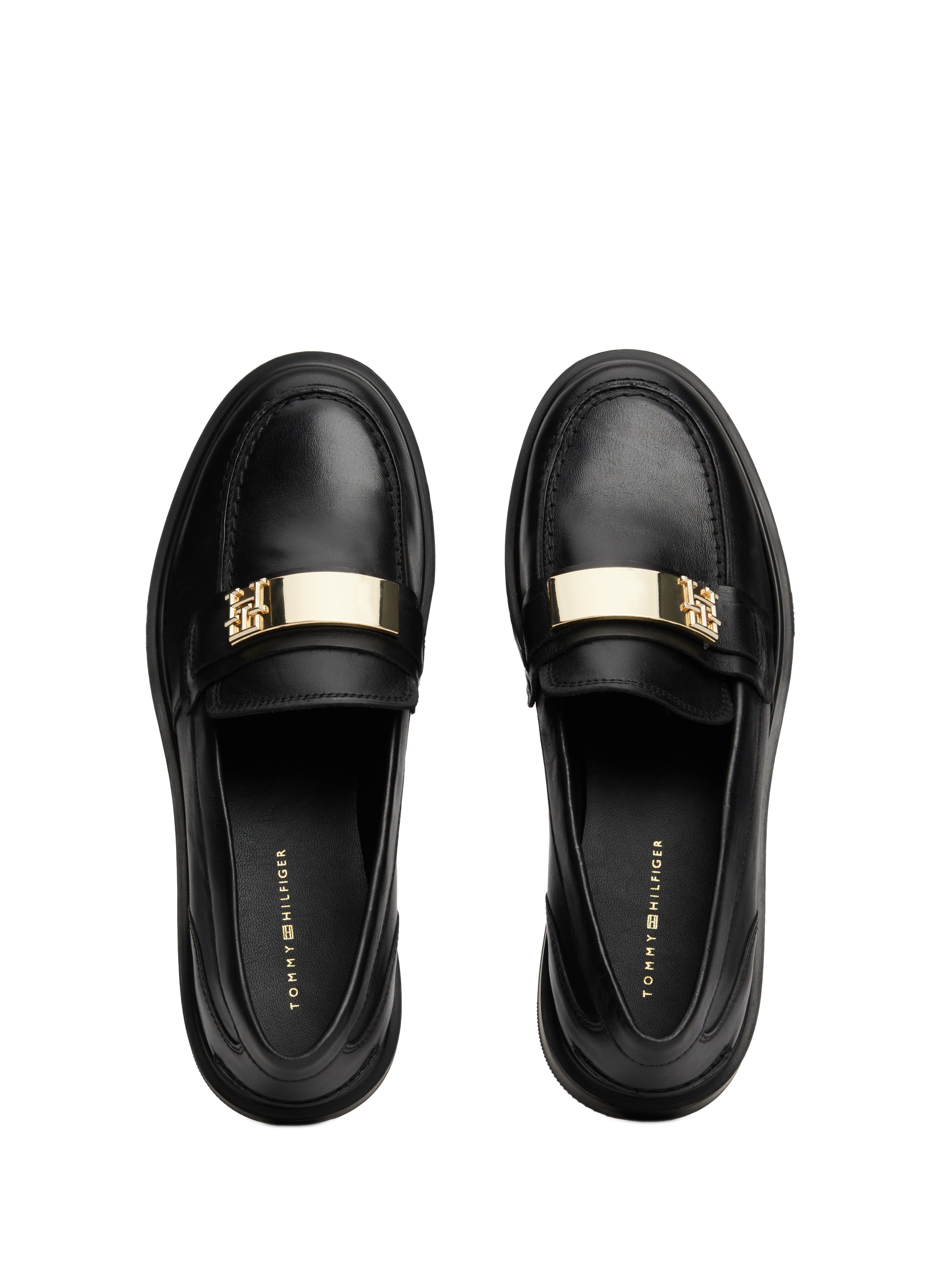 Mocassins en cuir TOMMY HILFIGER Noir