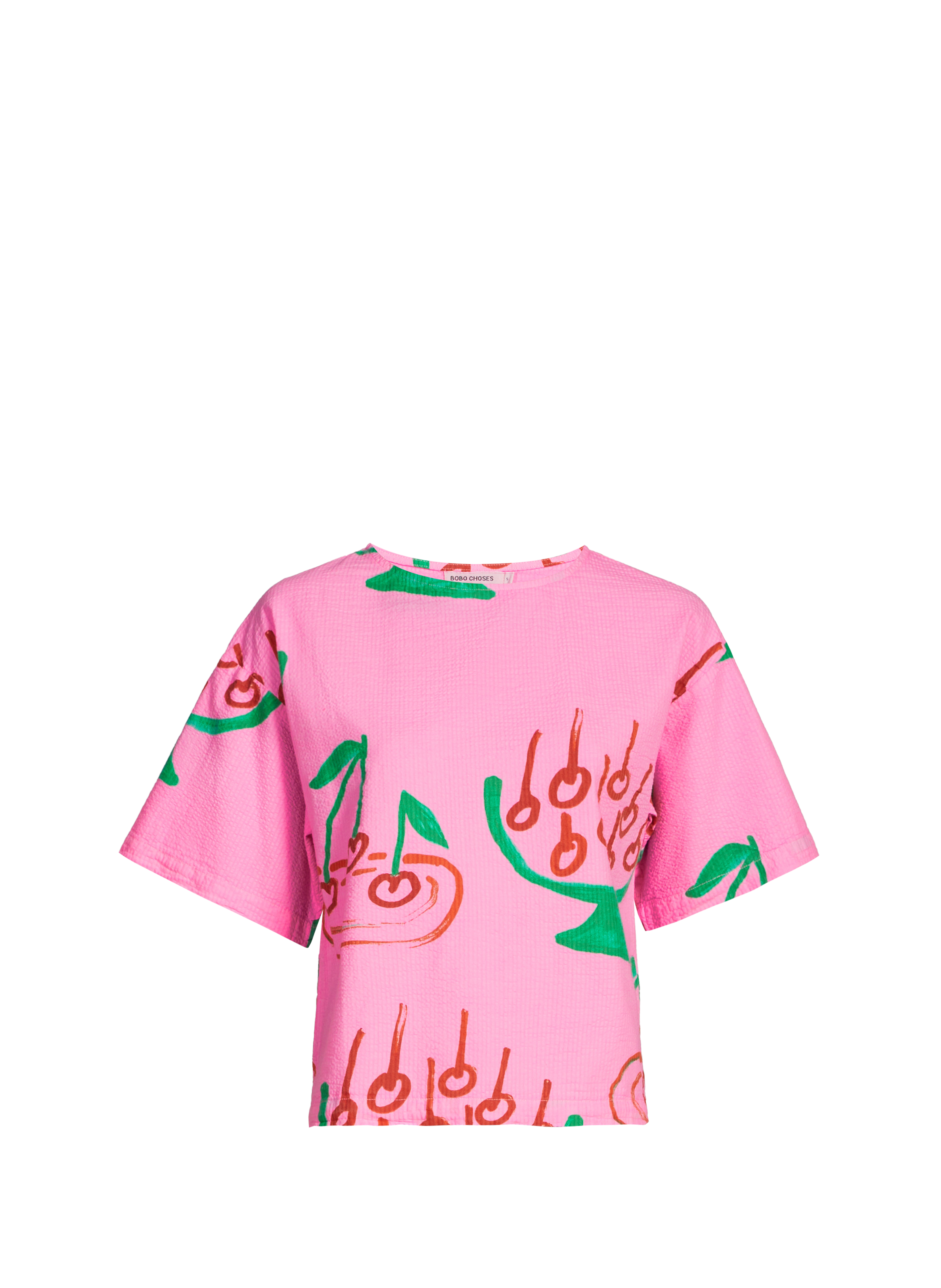 Top imprimé en coton BOBO CHOSES Rose