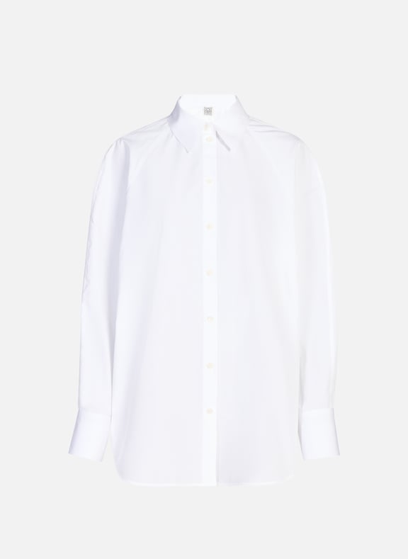 Oversize cotton shirt White by TOTEME TOTEME Oversize cotton shirt White