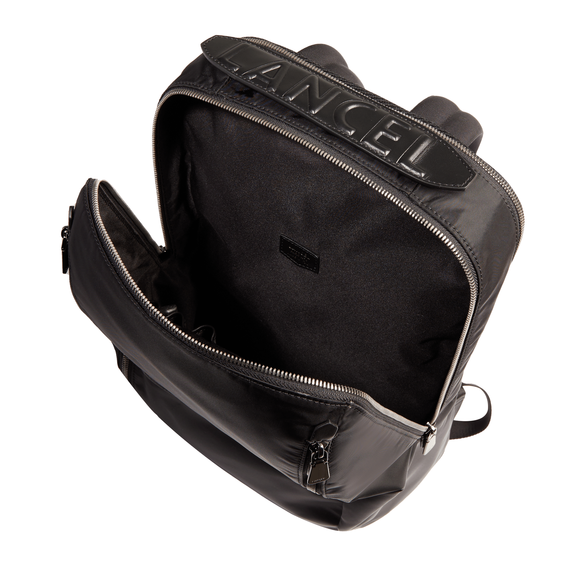 Sac à dos zippé 15'6 origami de lancel en cuir LANCEL Noir