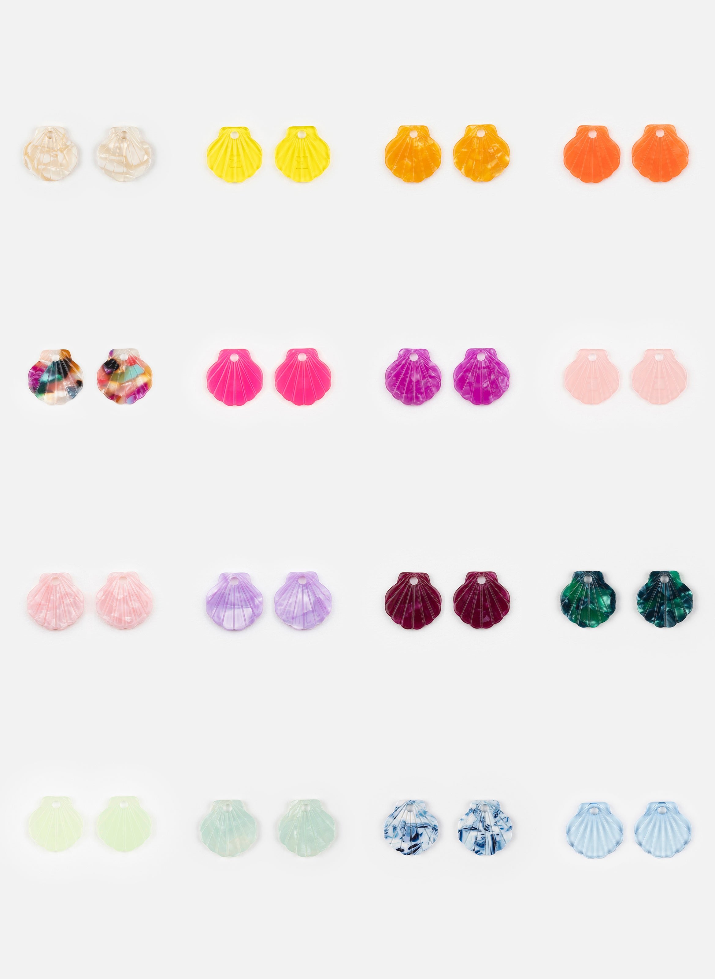 Charms baby mermaid en acétate de cellulose KURAGE GINZA Bleu