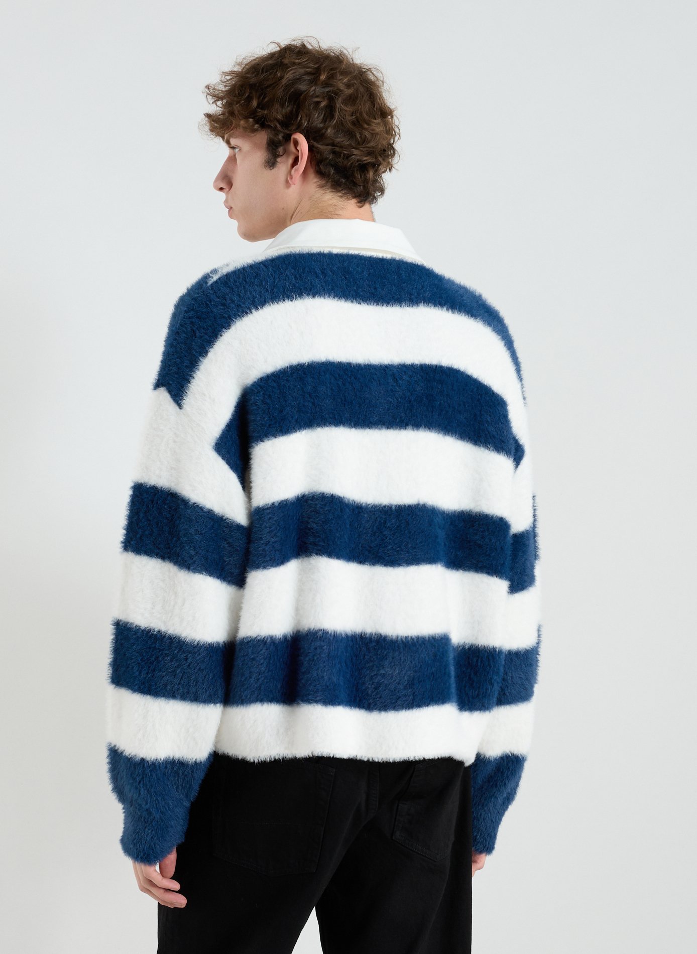 Pull ample à rayures 3 PARADIS Bleu