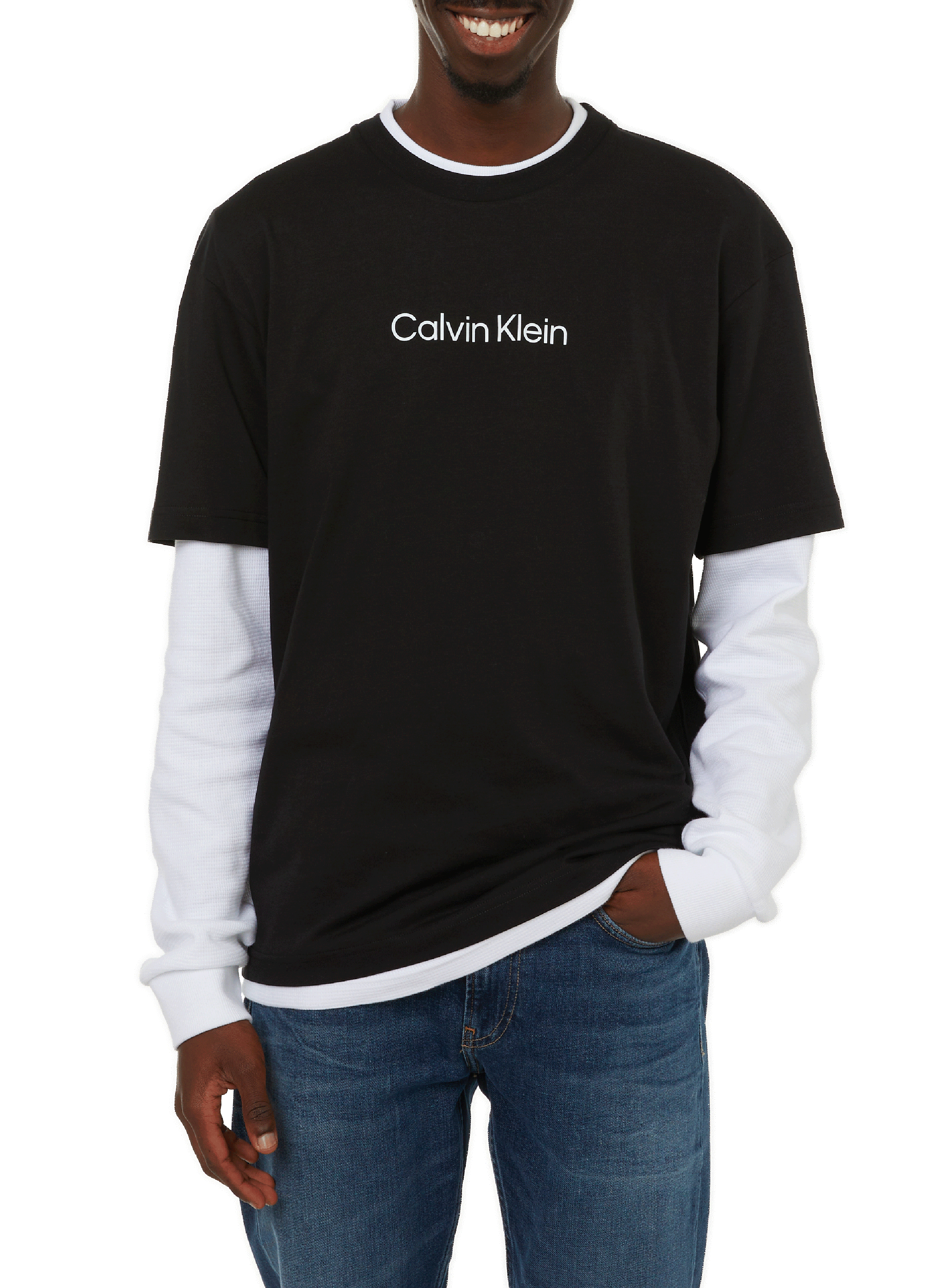 CALVIN KLEIN Cotton T-shirt Black