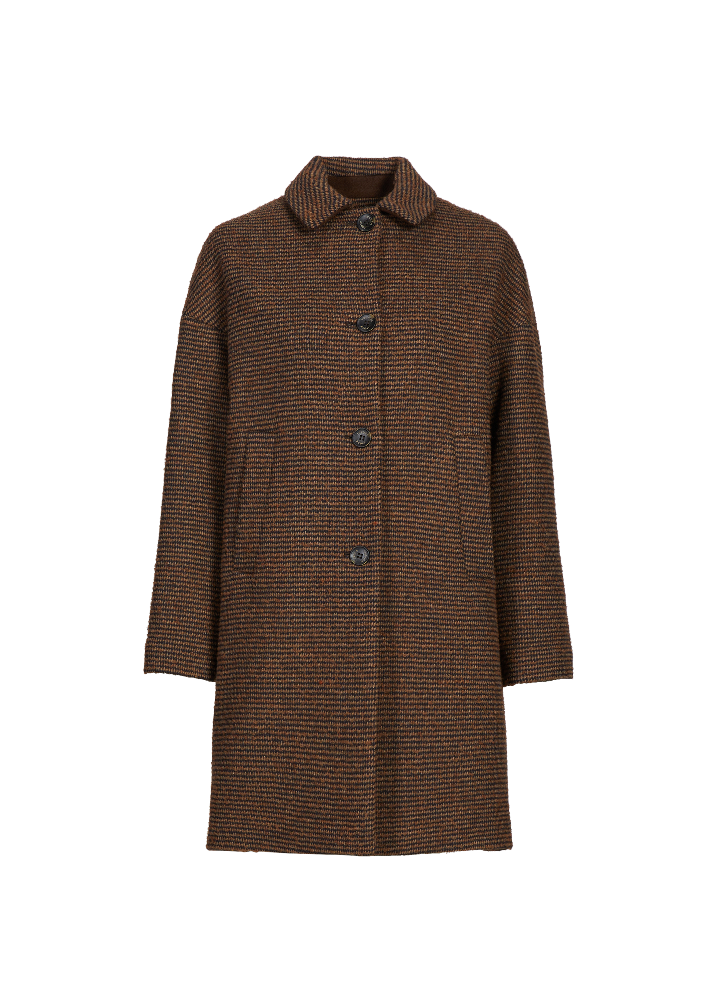 TRENCH & COAT Manteau en laine mélangée Marron