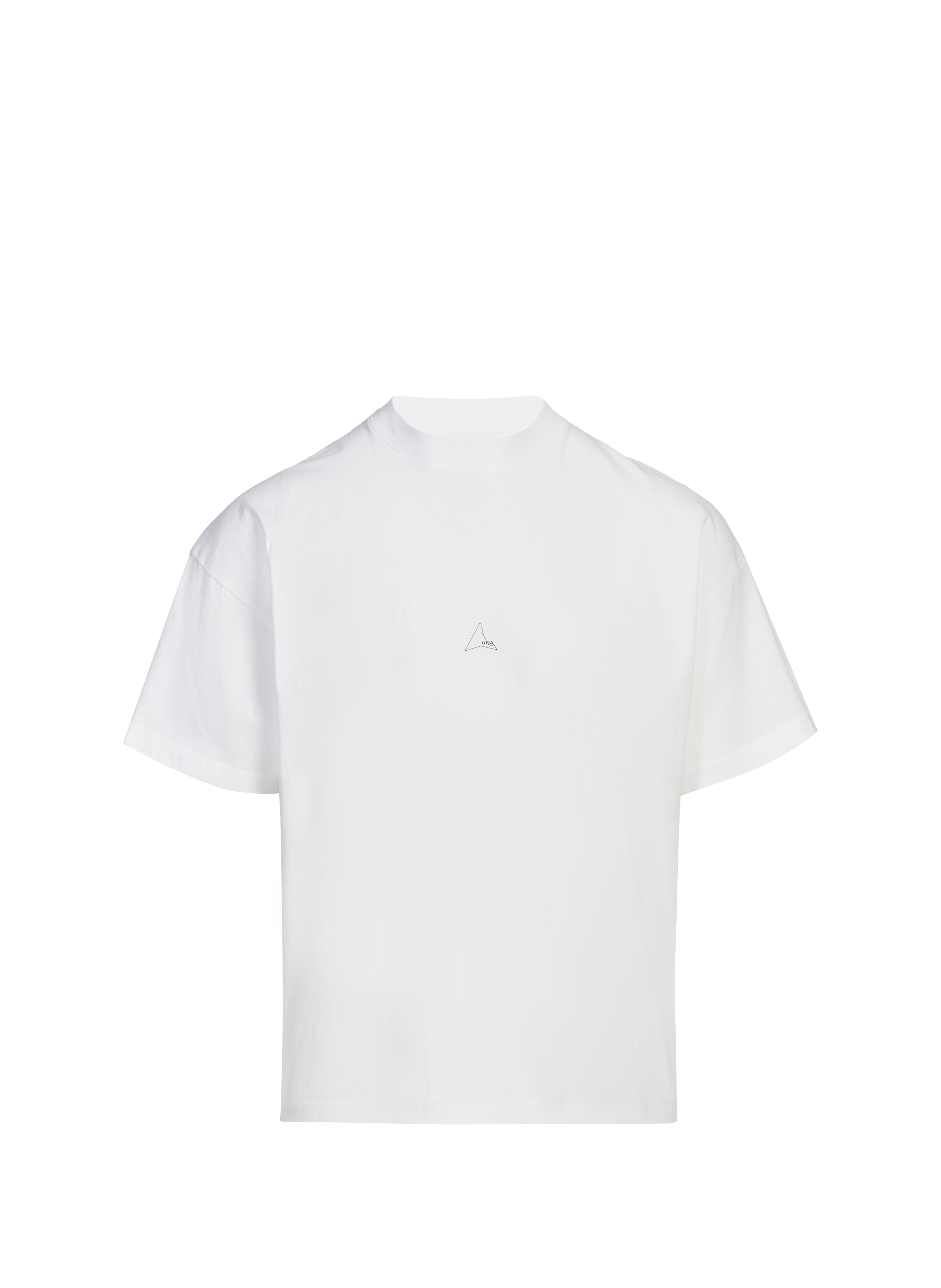 ROA T-Shirt ample manches courtes en coton Blanc