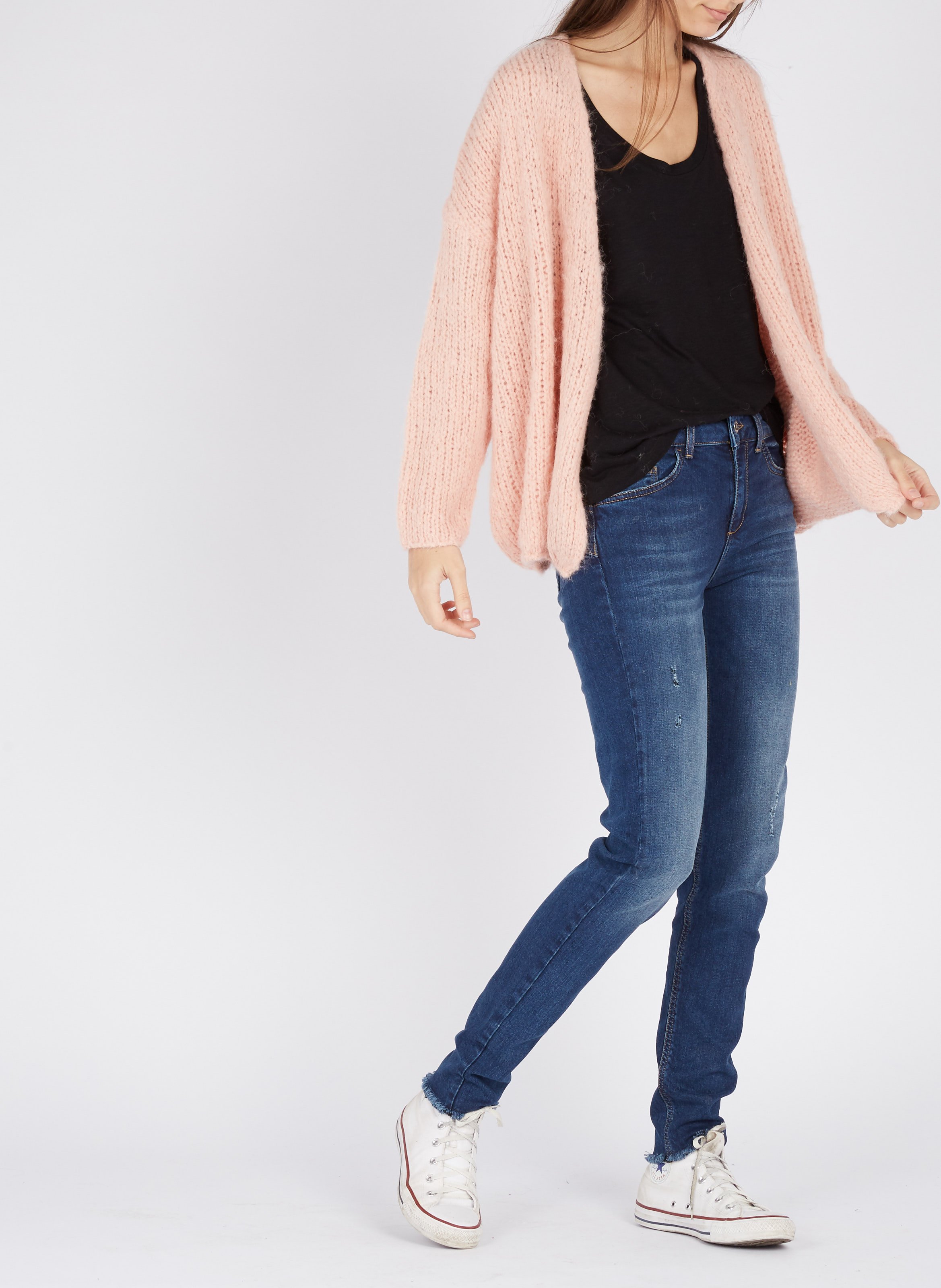 Débardeur col rond en coton mélangé Jacksonville AMERICAN VINTAGE Noir