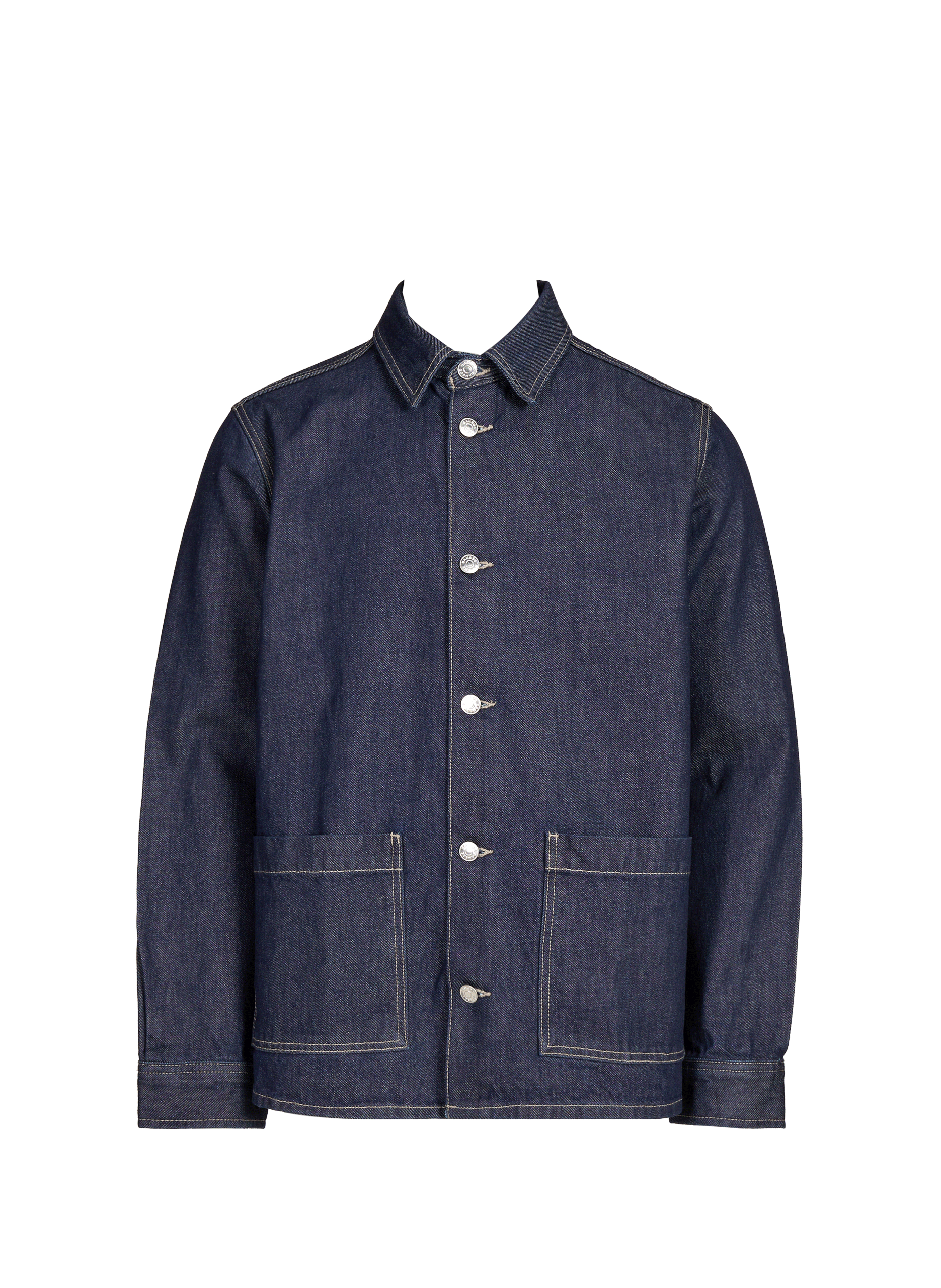 Denim shirt with classic collar in organic cotton SAMSOE SAMSOE Blue